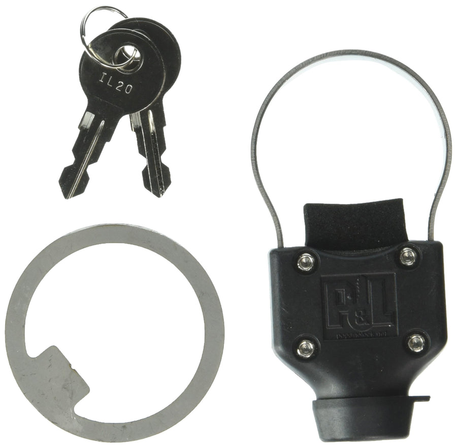 Pop & Lock The Gate Defender PL9900-10KA Black Keyed Alike, 10 Pack