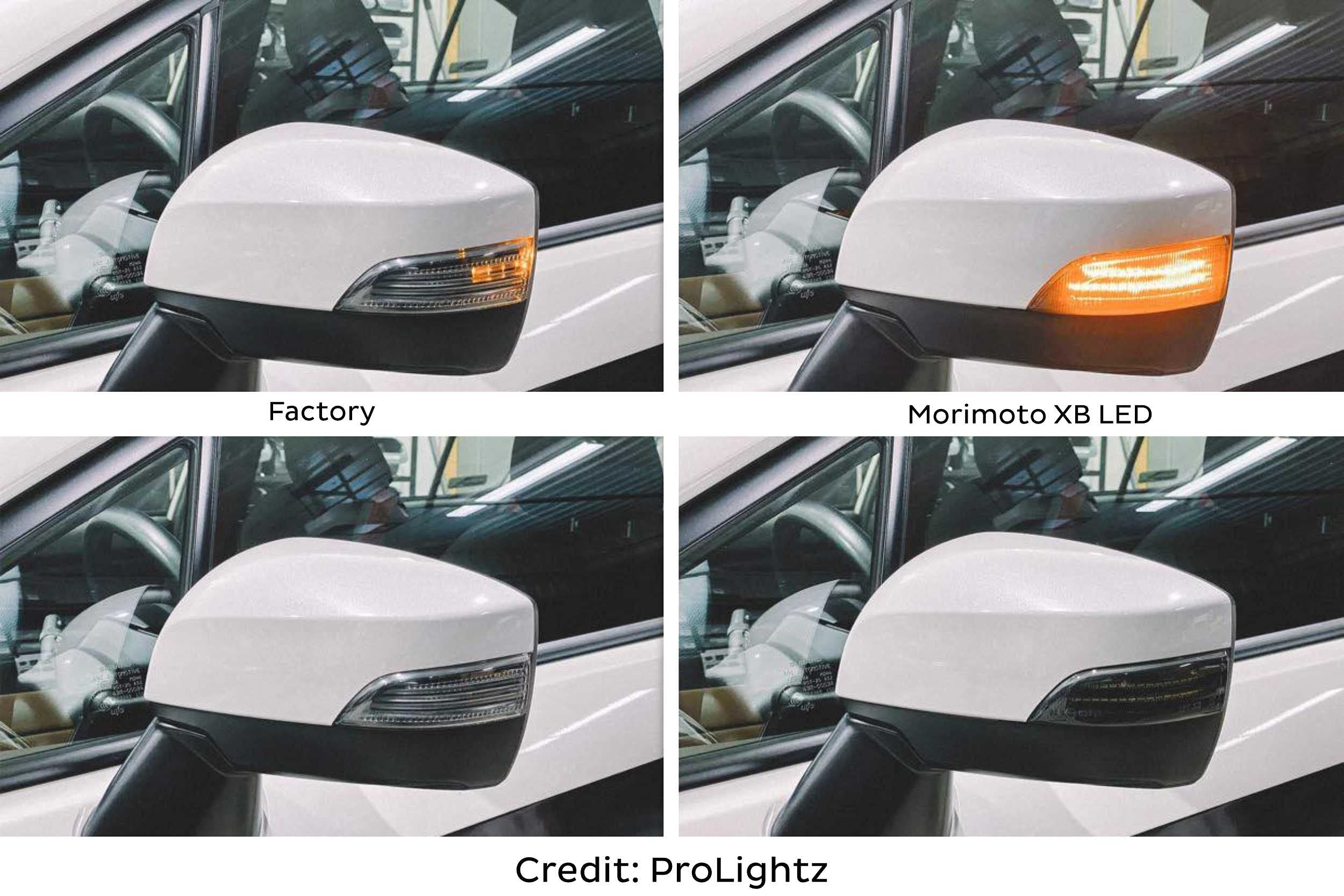 Morimoto XB LED Side Mirror Lights, Housing Smoked, Fits Many Subaru Applications (10-20), Plug and Play Assembly, Easy Install, Front Amber LED Lights (1x LFM48)