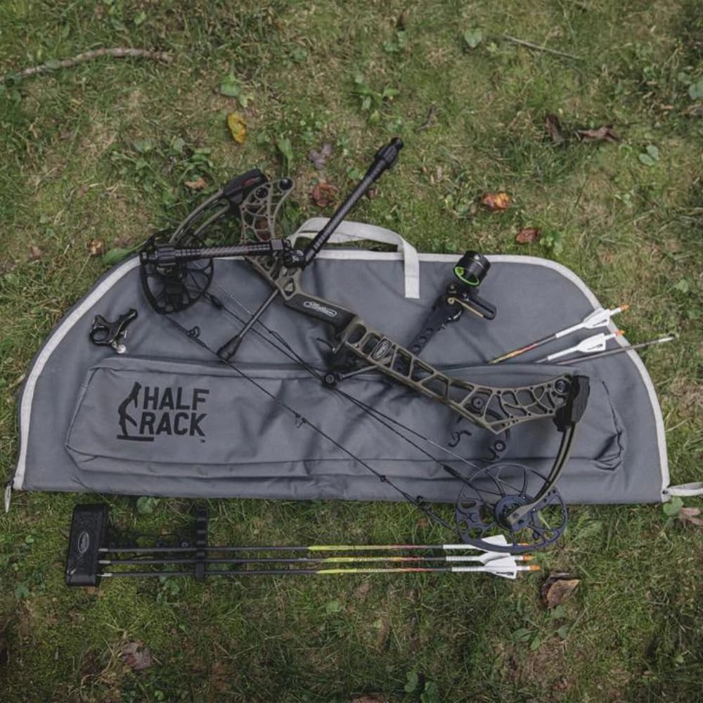 Wildcat Half Rack Soft Compound Bow Case - 42” Bow Storage Case for Most Compound Bows - Weather Resistant Bow Carrier w/Thick Padding - Lined Archery Soft Bow Case for Arrows, Gear, & More