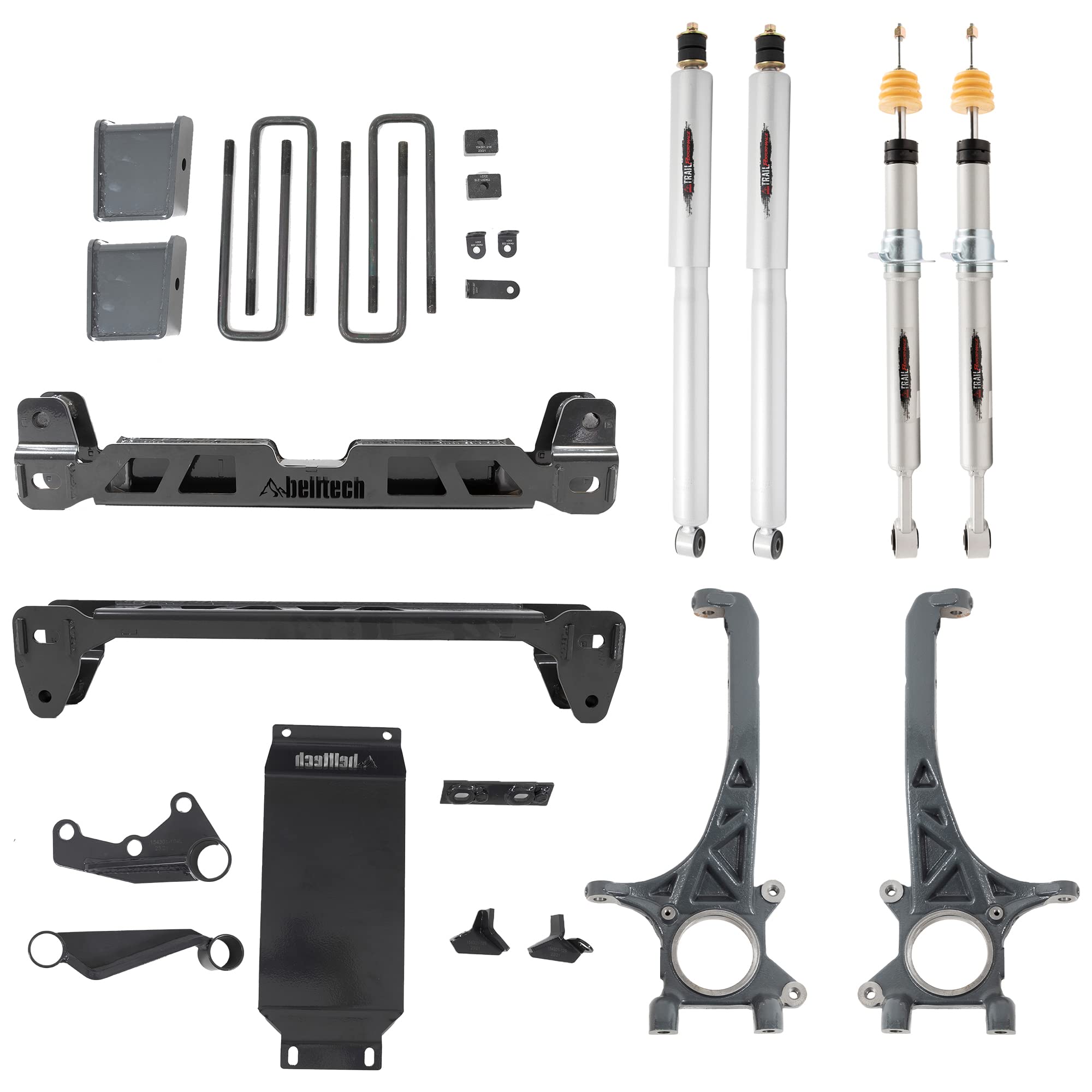 Belltech® 154301TP - Belltech® LIFT KIT 4-6in. Lift Kit Inc. Front and Rear Trail Performance Struts/Shocks 2016-2020 Fits/Compatible/Replacement for Toyota®TACOMA