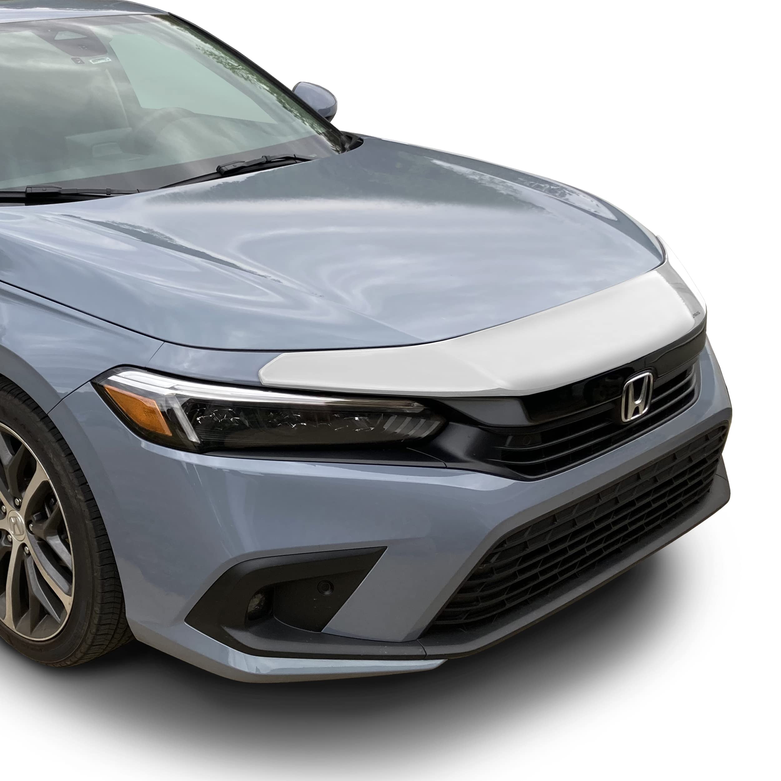 Aeroskin Hood Protector Auto Ventshade [AVS] | Fits 2023-2025 Honda Accord | Low Profile Deflector/Bug Shield - 1 pc., Chrome | 622264