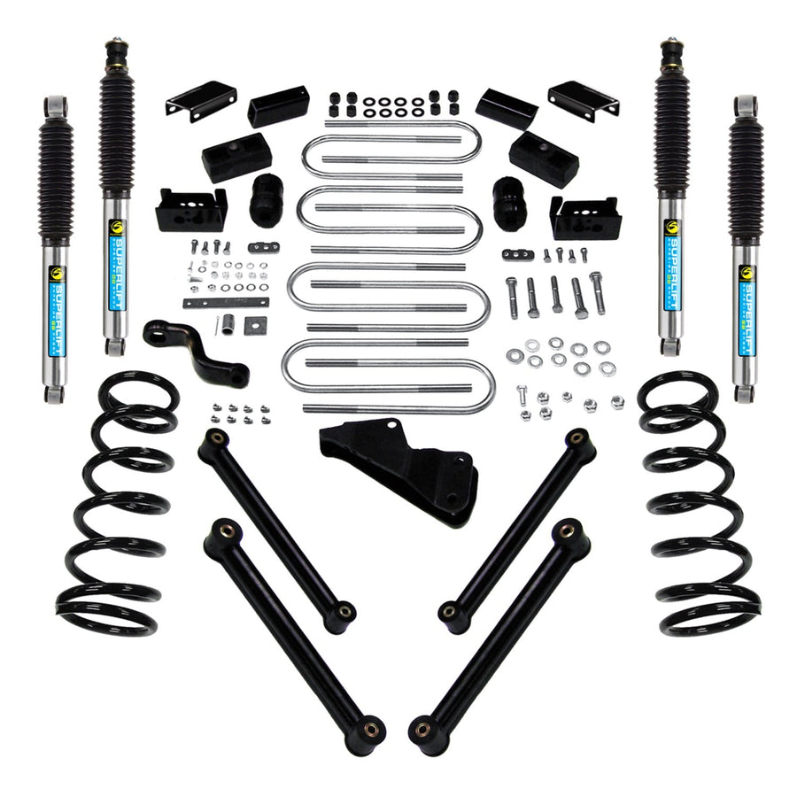 SUPERLIFT SUSPENSION RealTruck Shocks | Front & Rear with Shadow Series Shocks | 84001 | Fits 1988-1998 GM 2500 / 3500 4WD 8-Lug; 1996-1999 Suburban; 1993-1998 GM K1500 4WD with 5-7" Lift