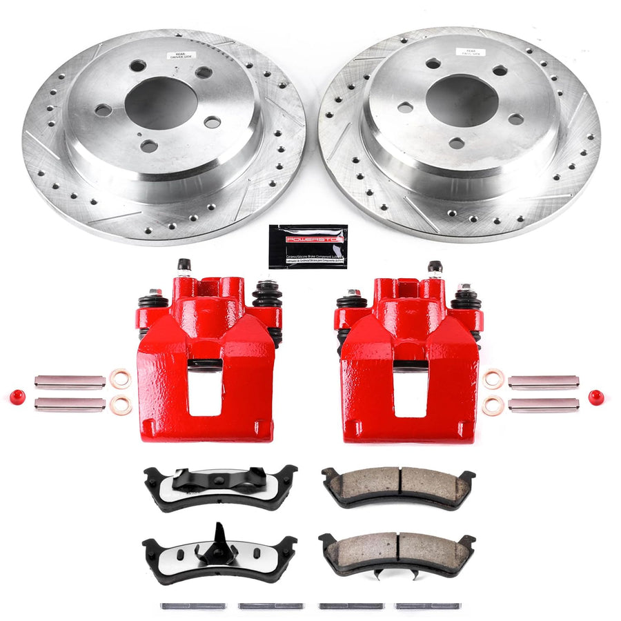 Power Stop Rear KC1858-36 Z36 Truck and Tow Brake Kit with Calipers