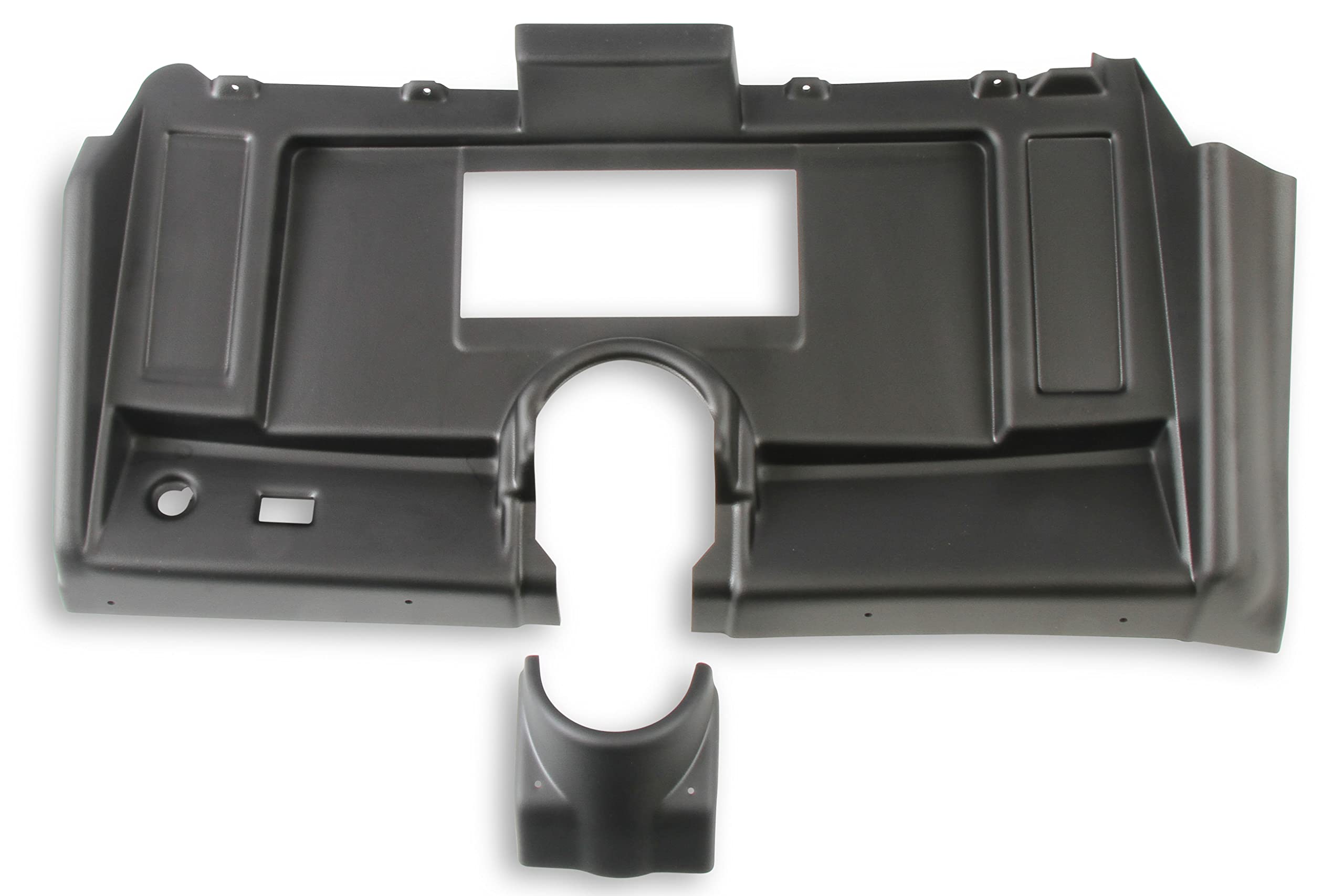 Dash Bezel Holley EFI 553-381 - without A/C Vent Openings - Black