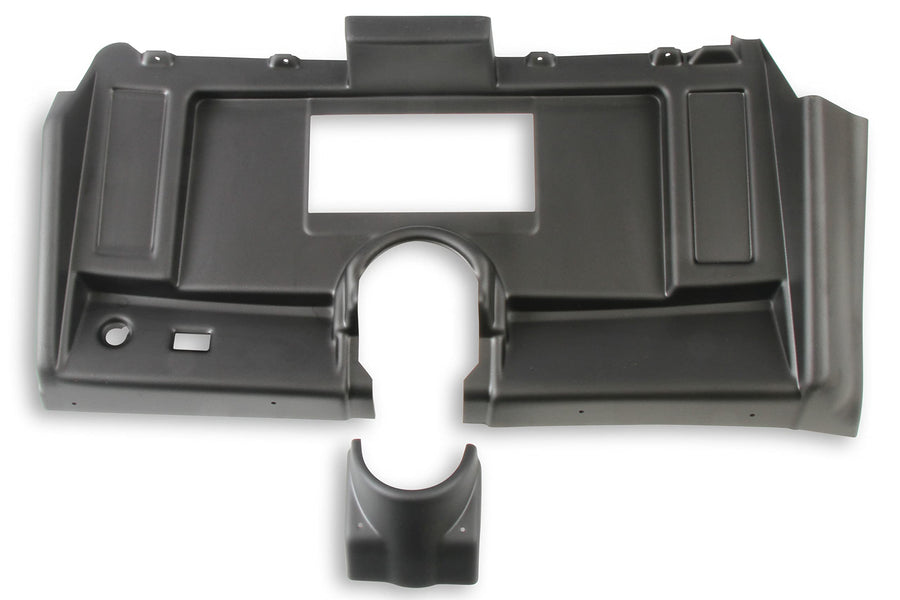 Dash Bezel Holley EFI 553-381 - without A/C Vent Openings - Black