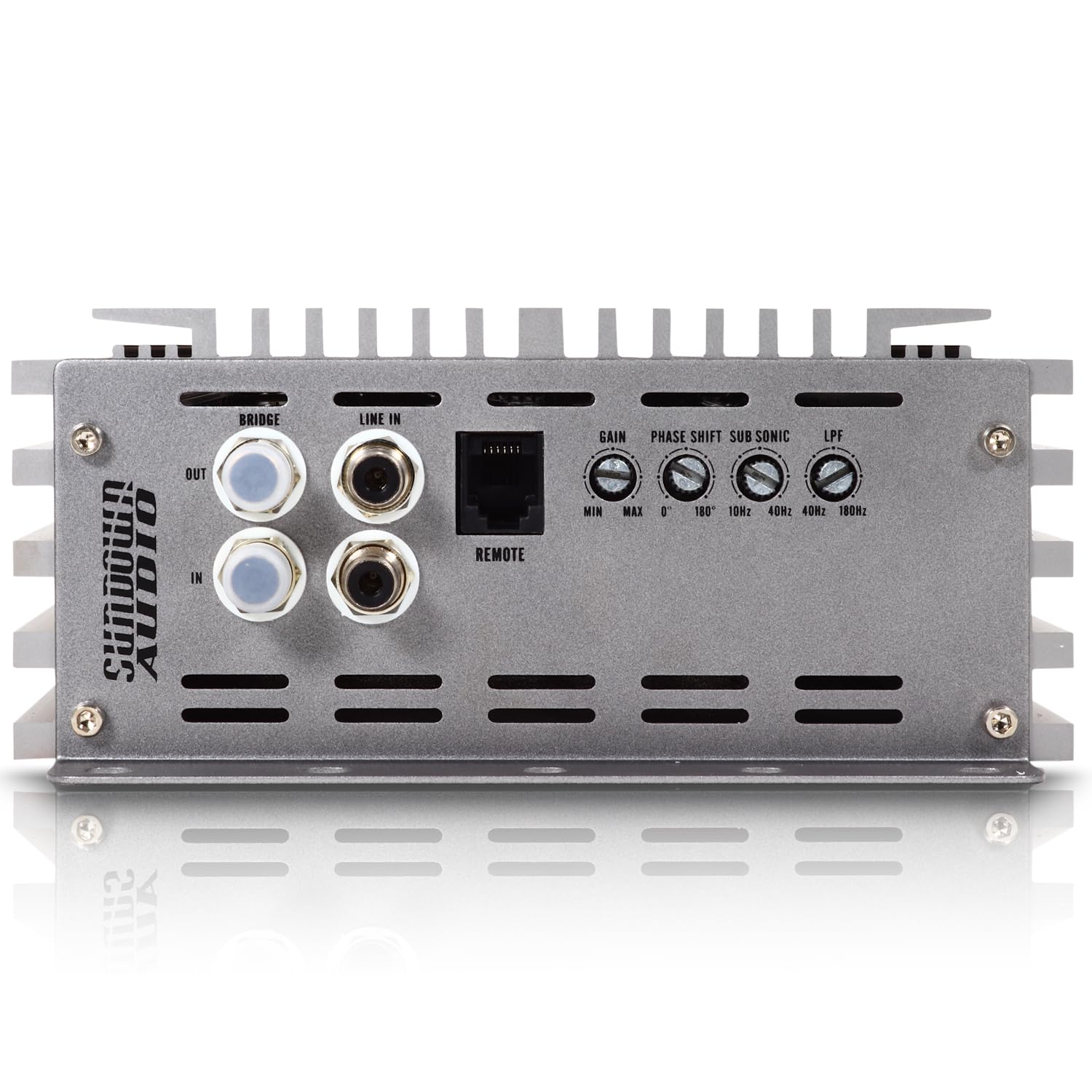 Sundown Audio Class D SAEv4-600D Monoblock Car Subwoofer Amplifier - 600W RMS @ 1 Ohm - Heavy Duty Heat Sink, Variable Lowpass/Subsonic Filters, Phase Control, Remote with Clip Indicator