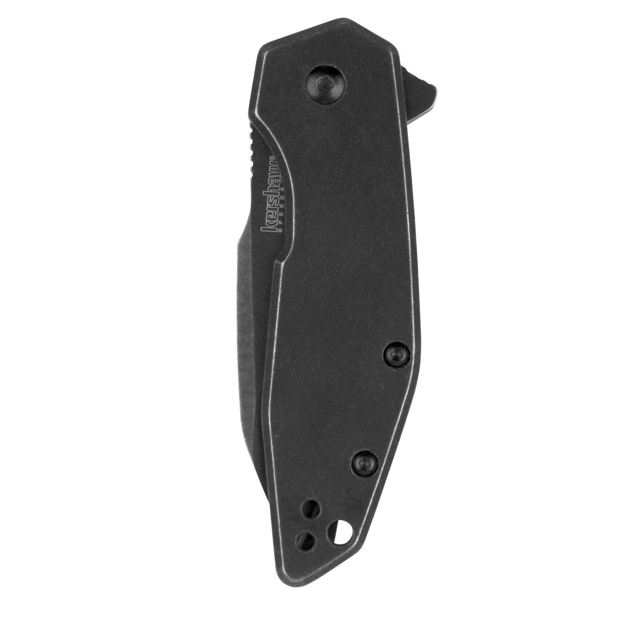 Kershaw Folding Pocket Knife Gravel, 2.5-Inch Blade with SpeedSafe Assisted Opening, Frame Lock (2065), Black