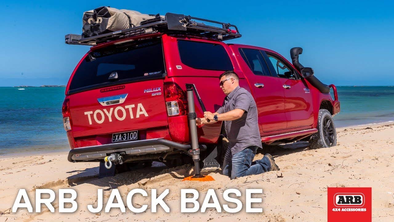 ARB Jack Base 10100111 15400 lbs Load Capacity Hydraulic Heavy Duty Low Profile High-Density Polyethylene