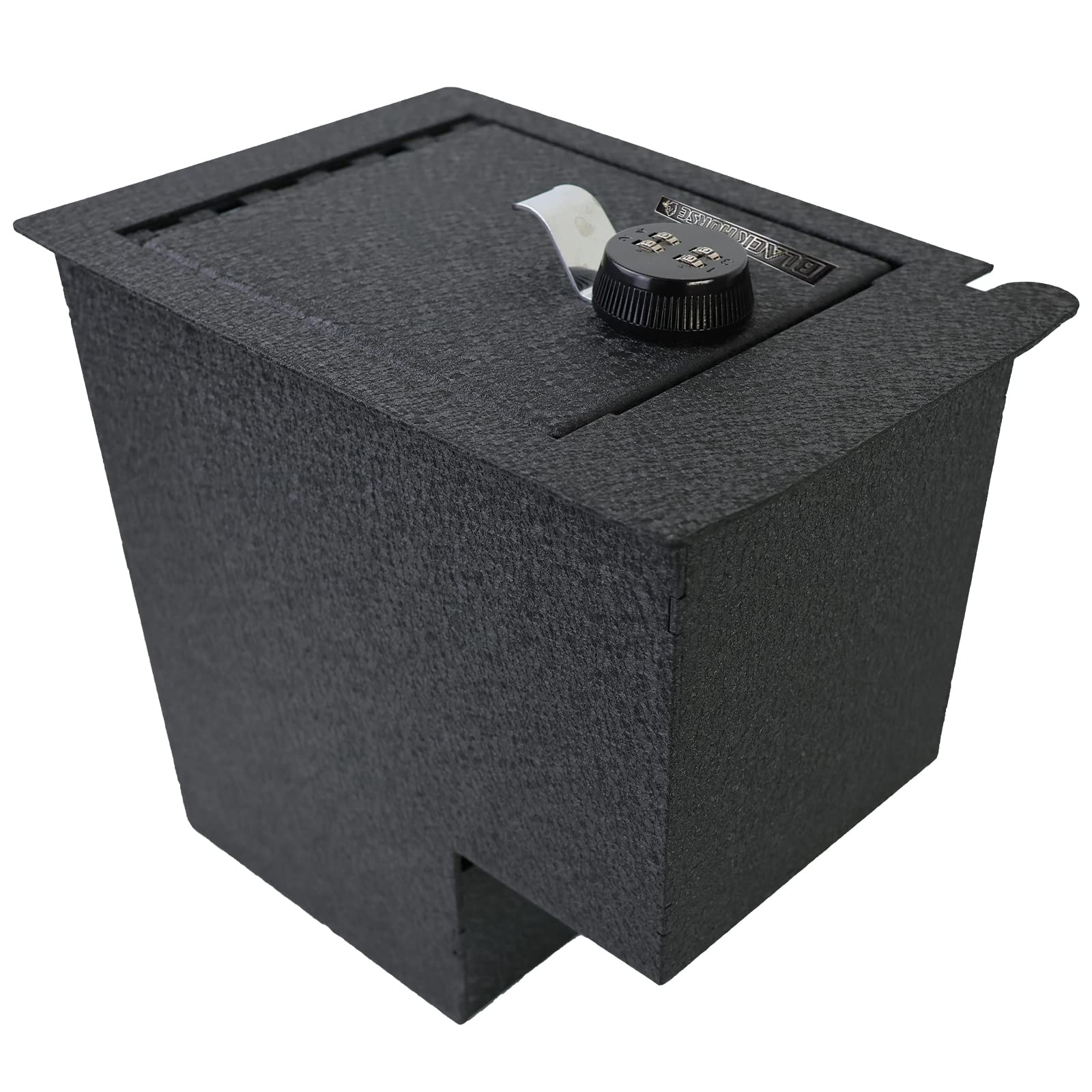 Black Horse Off Road Gun Box Organizer Center Console Safe Black, with 4-Digit Combo Lock Compatible with 2010-2023 Toyota 4Runner-AST4