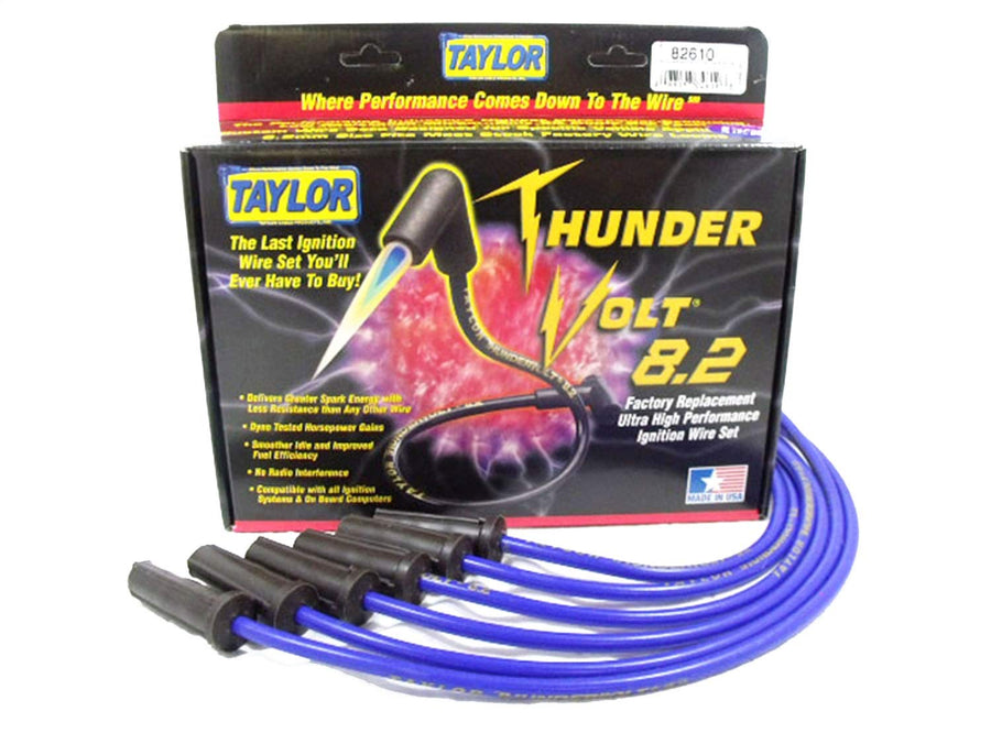 Thundervolt 8.2 Taylor Cable custom 6 cyl blue
