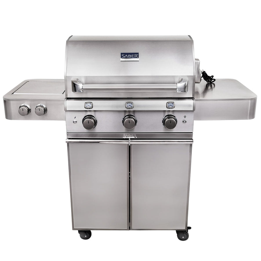 Elite Saber Grills 3-Burner R50SC1417 Grill, Stainless