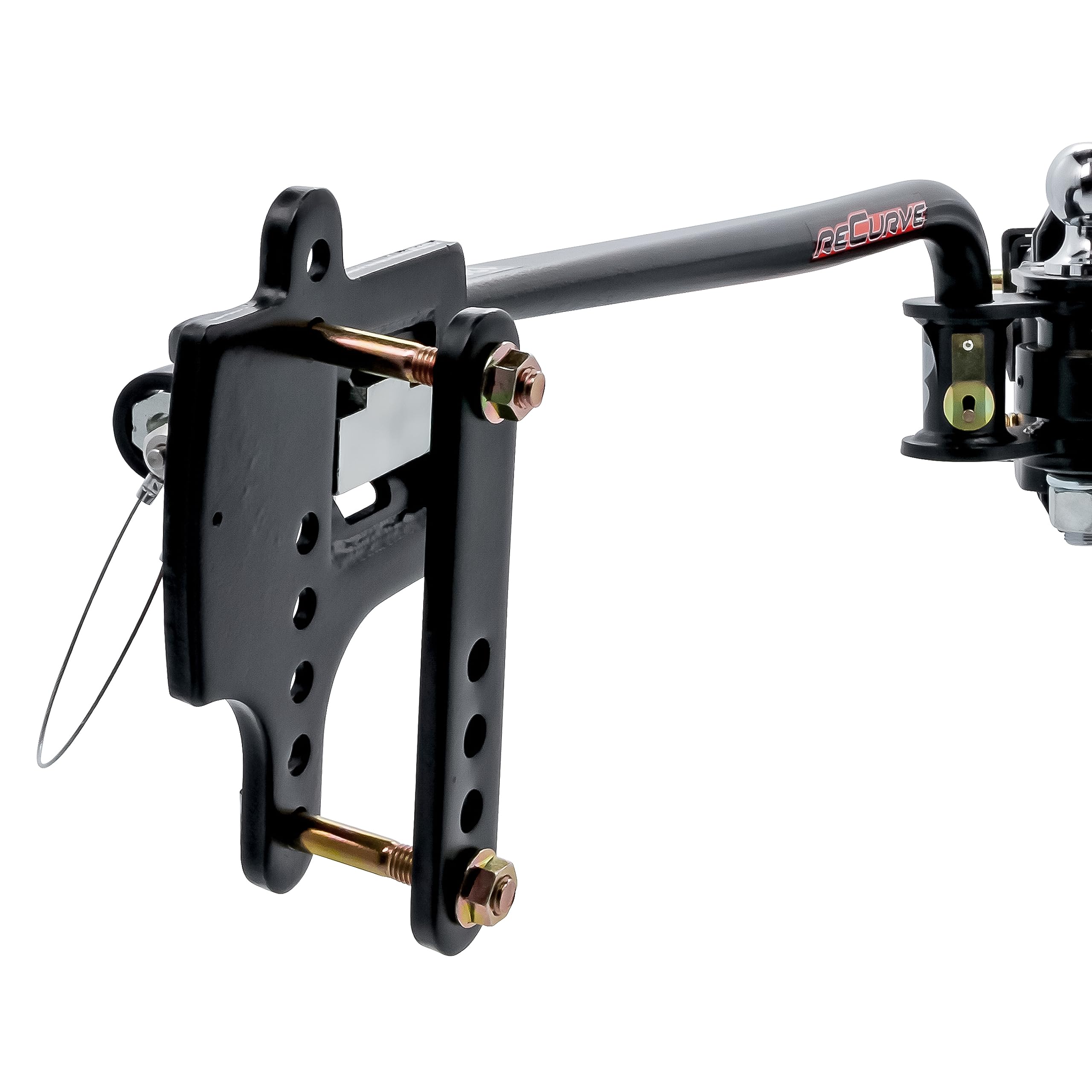Eaz-Lift Camco ReCurve R3 400lb Camper/RV Weight Distribution Hitch - Features Adjustable Sway Control & Includes 2" Hitch Ball w/6,000lb Max Rating - 600lb Max Tongue Weight Rating (48770)