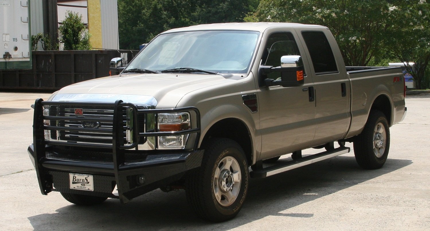 Fab Fours Black Steel Front Ranch Bumper FS05-S1260-1 2 Stage Black Powder Coated w/Full Grill Guard Incl. Light Cut-Outs