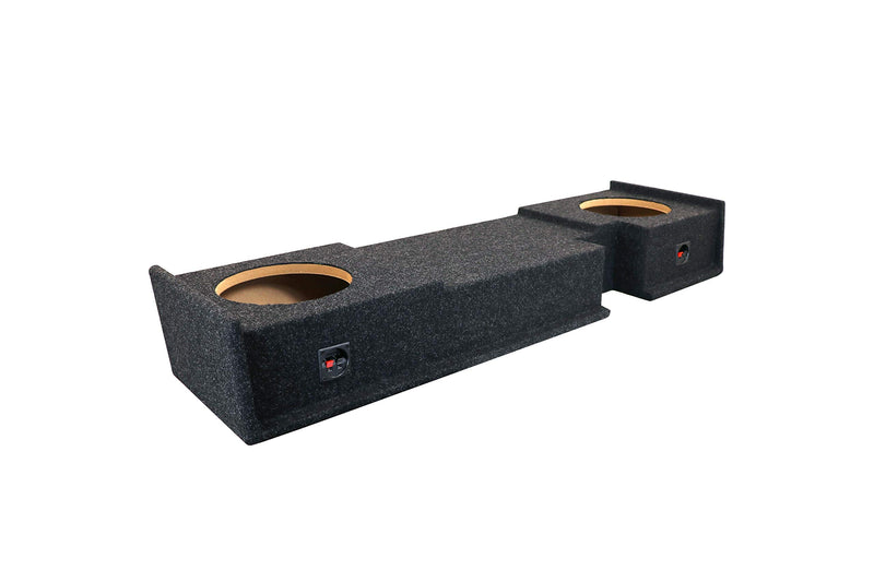 Atrend Bbox A302-10CP Carpeted Dual 10" Sealed Subwoofer Enclosure - Fits 2000-2003 Ford F150 Super Cab, Charcoal