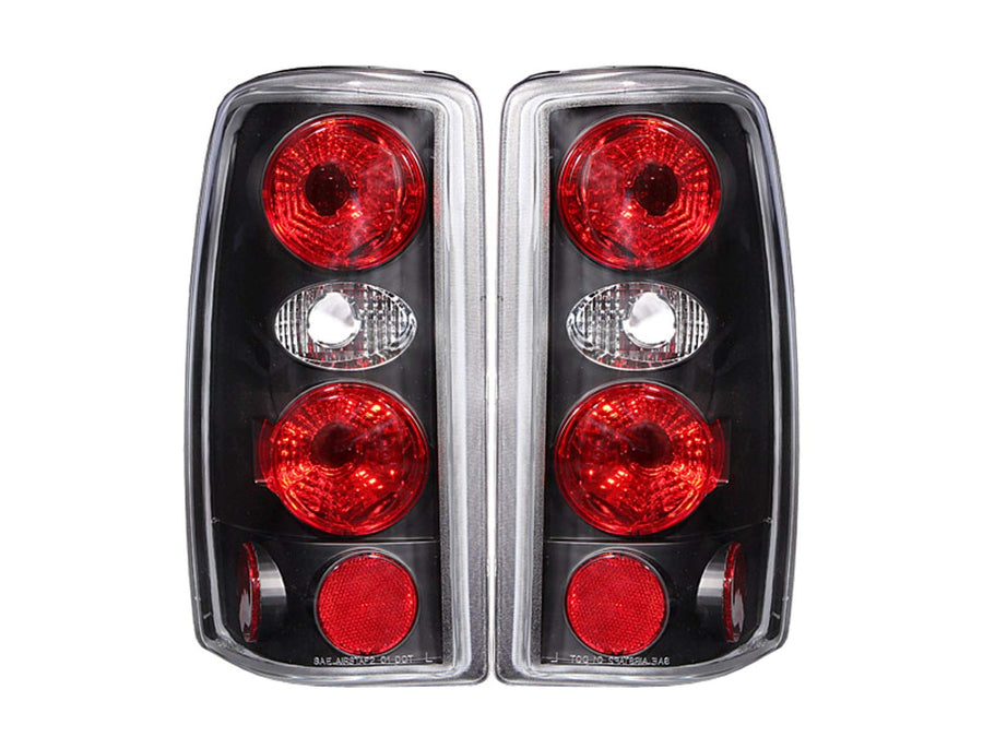 Chevrolet/GMC Anzo USA 211010 Black Tail Light Assembly - (Sold in Pairs)