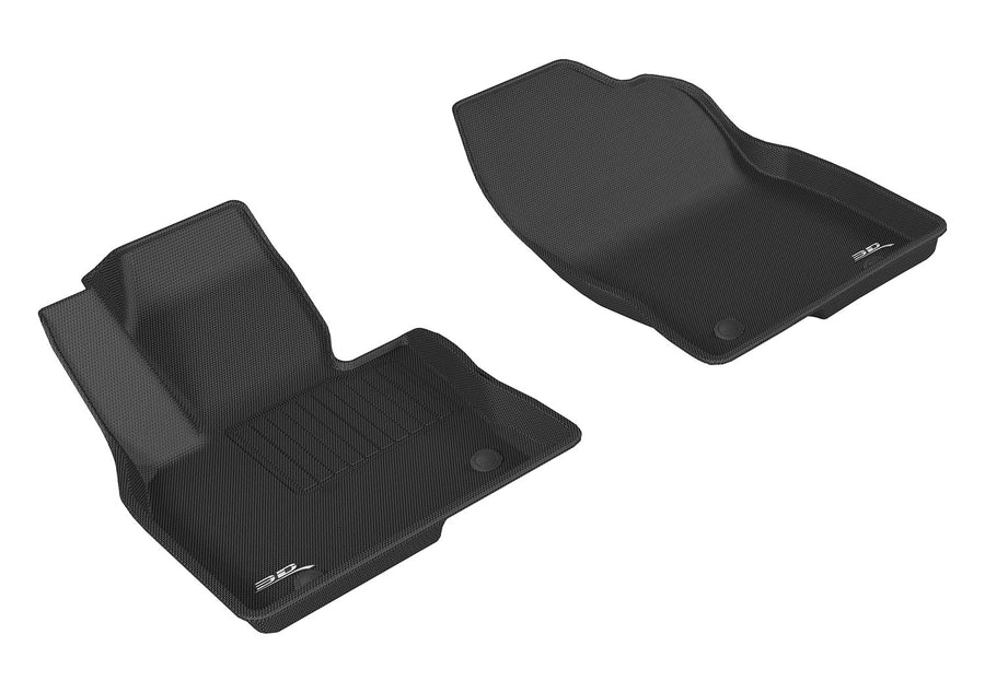 Kagu 3D MAXpider Custom Fit Floor Mat (Black) Compatible with Mazda CX-9 2016-2023 - Front Row