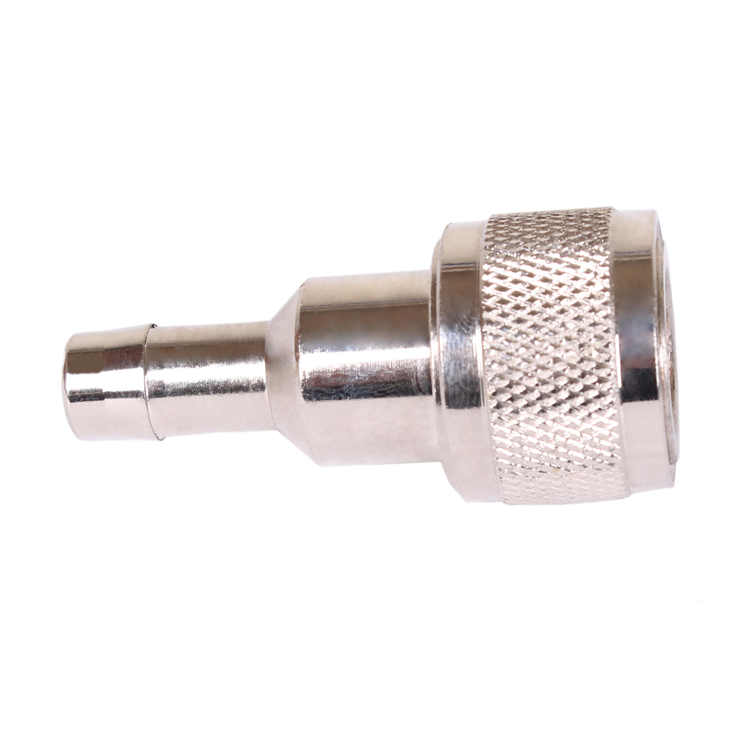 Fuel Line Connector Boat Engine 033498-10 for Honda 3/8" Barb Hose-To-Tank, ('91 & Newer), Chrome Plated, Tank Side Female