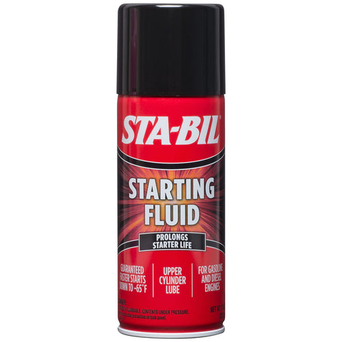 STA-BIL Starting Fluid - Upper Cylinder Lube - Prolongs Starter Life for Gasoline and Diesel Engines - Guaranteed Faster Starts Down to -65°F, 11 oz (22004)