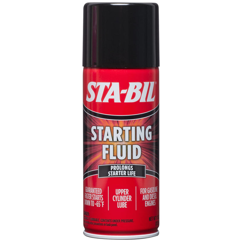 STA-BIL Starting Fluid - Upper Cylinder Lube - Prolongs Starter Life for Gasoline and Diesel Engines - Guaranteed Faster Starts Down to -65°F, 11 oz (22004)