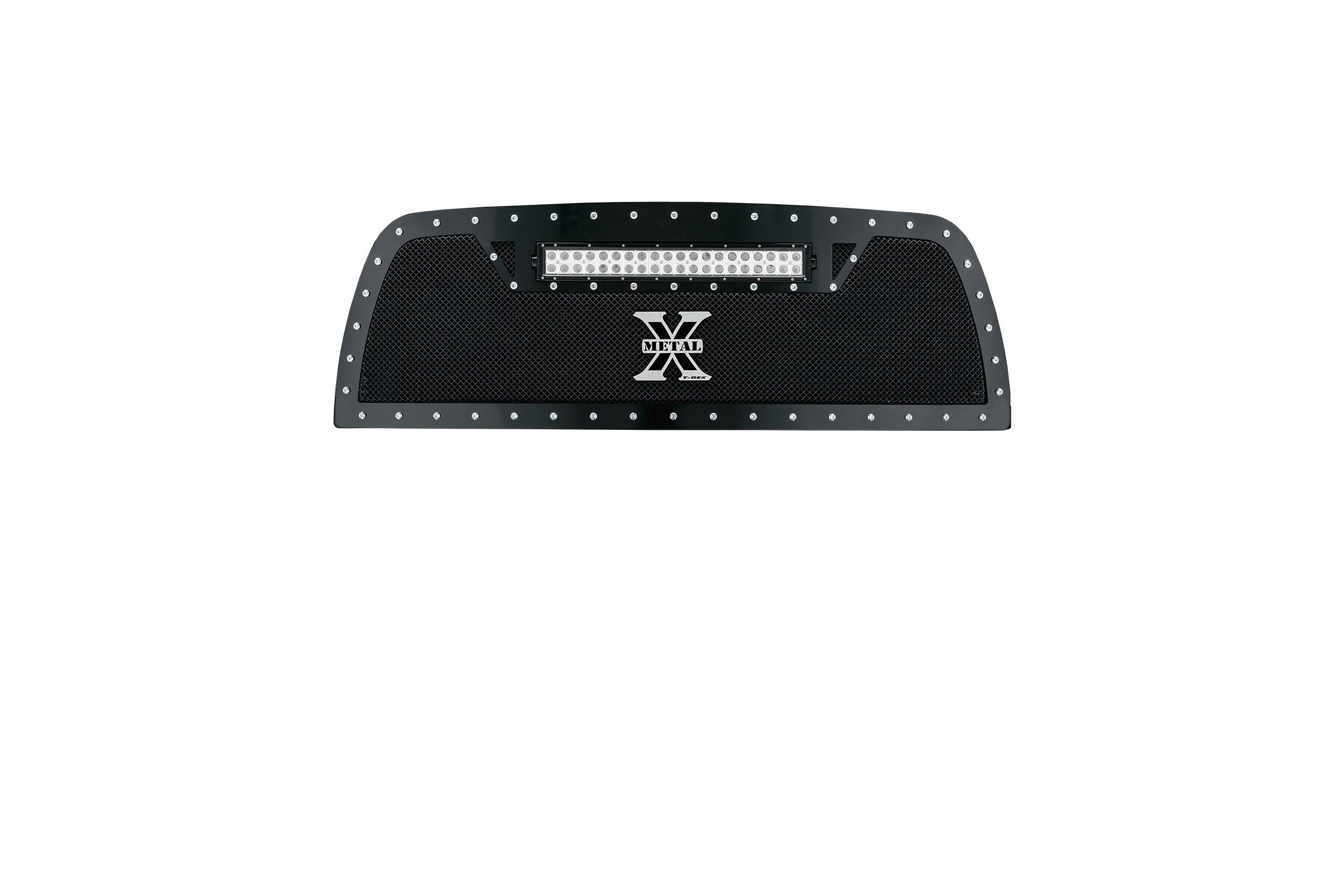 Torch Grille, 2010-2012 Ram 2500, 3500 Black, 1 Pc, Replacement, Chrome Studs with (1) 20" LED - PN #6314531
