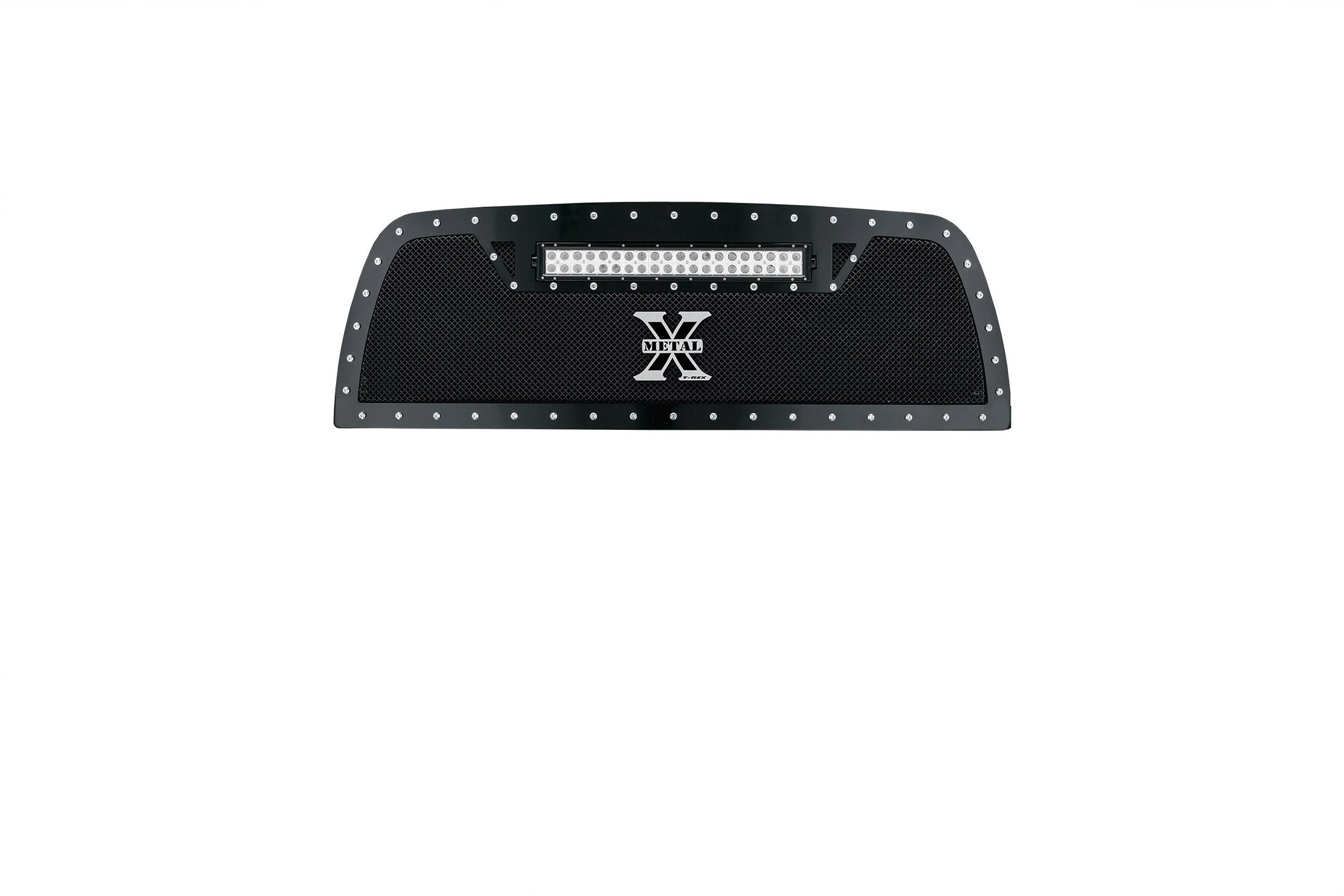 Torch Grille, 2010-2012 Ram 2500, 3500 Black, 1 Pc, Replacement, Chrome Studs with (1) 20" LED - PN #6314531