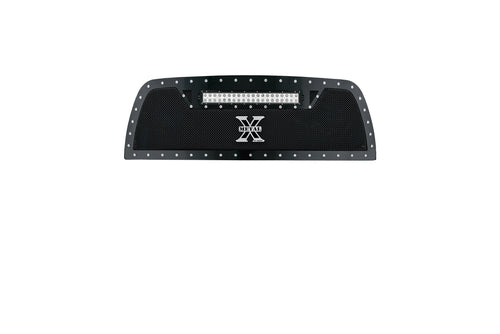 Torch Grille, 2010-2012 Ram 2500, 3500 Black, 1 Pc, Replacement, Chrome Studs with (1) 20" LED - PN #6314531