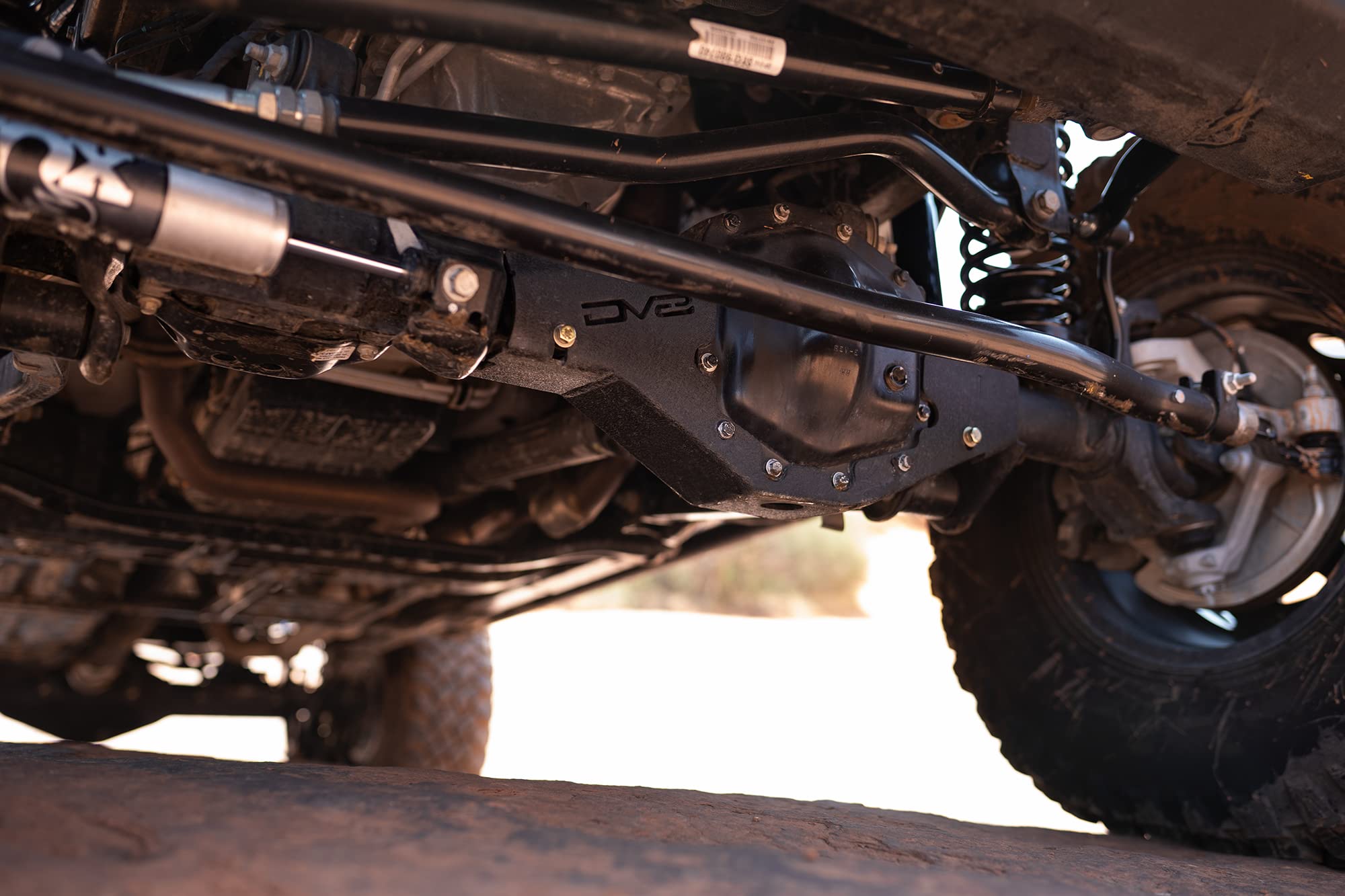 Front Differential Skid Plate DV8 Offroad for 2018-2022 Wrangler JL & 2020-2022 Gladiator JT | Fits Dana 44 Axle | Pumpkin Housing Protection | 100% Bolt on Installation | SPJL-11