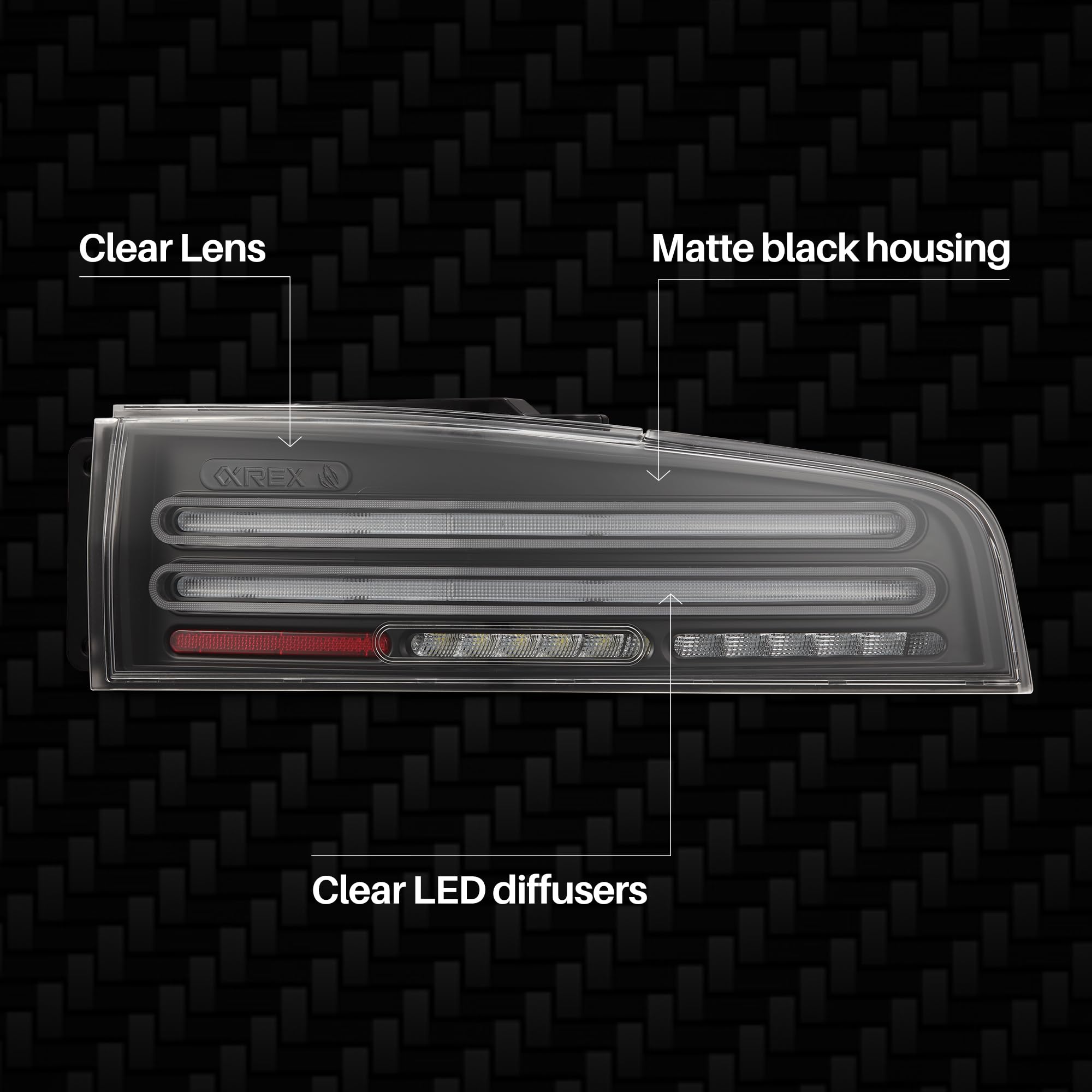 NOVA-Series Alpharex LED Tail Lights Compatible With 23-25 Nissan Z Twin-Loop Style Black