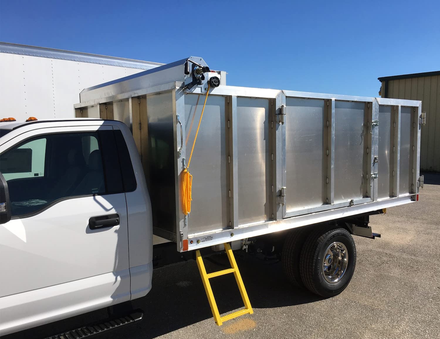 Buyers Products TDH7512 Aluminum Tarp System With Mesh Tarp And Deflector Housing, 7-1/2 FT X 12 FT, Dump Body Tarp Kit, Dump Trailer Accessories, Dump Body Accessories