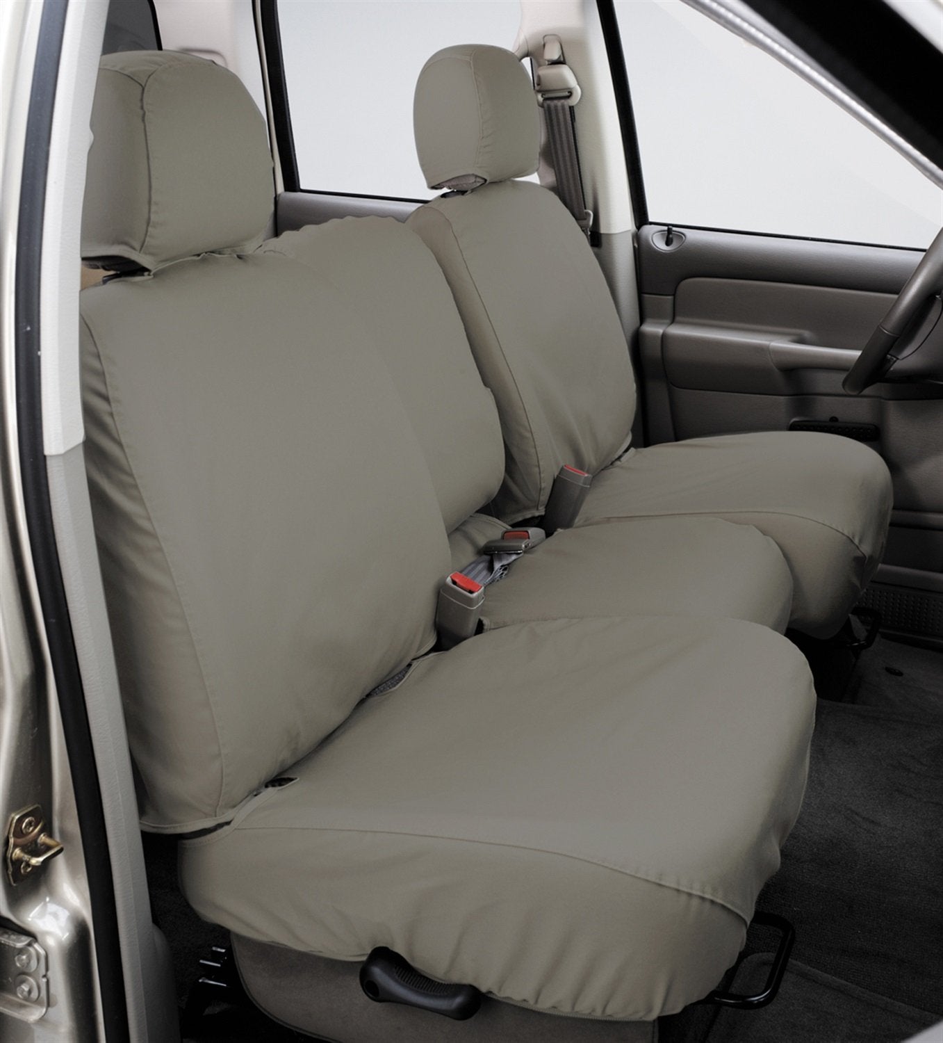 Covercraft Second Row SeatSaver Custom Fit Seat Cover for Select Toyota 4Runner Models - Polycotton (Misty Grey)