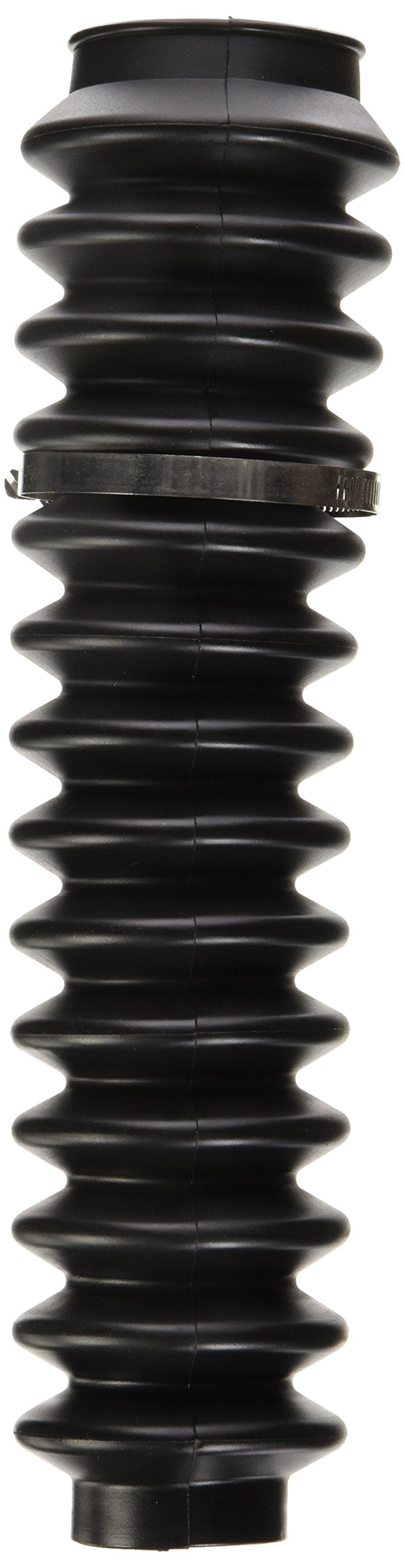 Black Rough Country Shock Boot - Protective Cover with Stainless Steel Clamp, Guards Against Mud, Dust & Debris, Universal Fit for Most Shocks