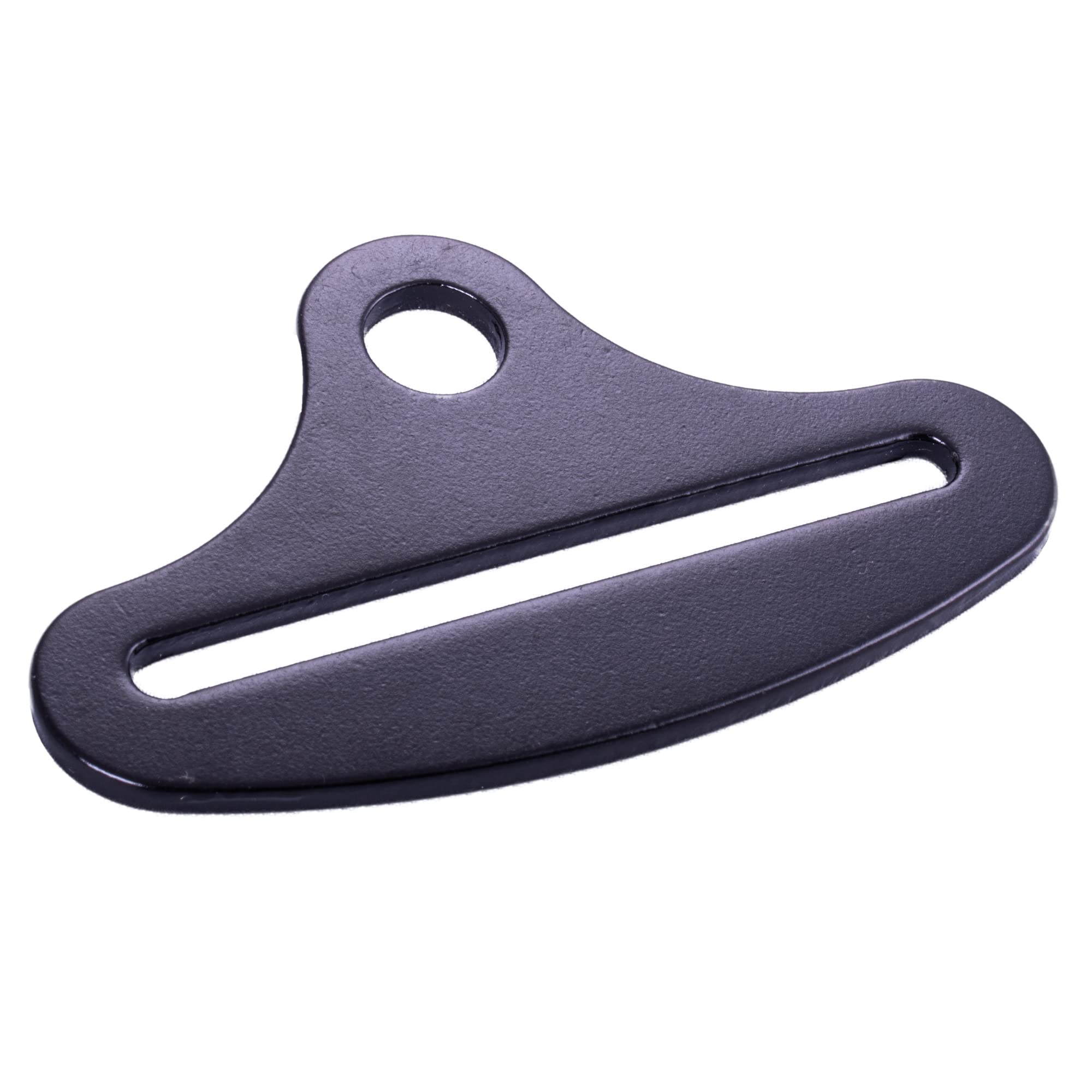 3 in RaceQuip Delta Style Long Reach Bolt On Seat Belt End Black 700920RQP