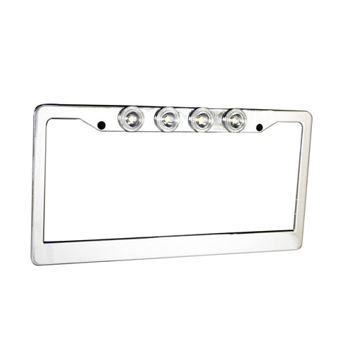 License Plate Frame Recon Accessories Standard; with Four Cree Xml Led Reverse Lights 264310Bk