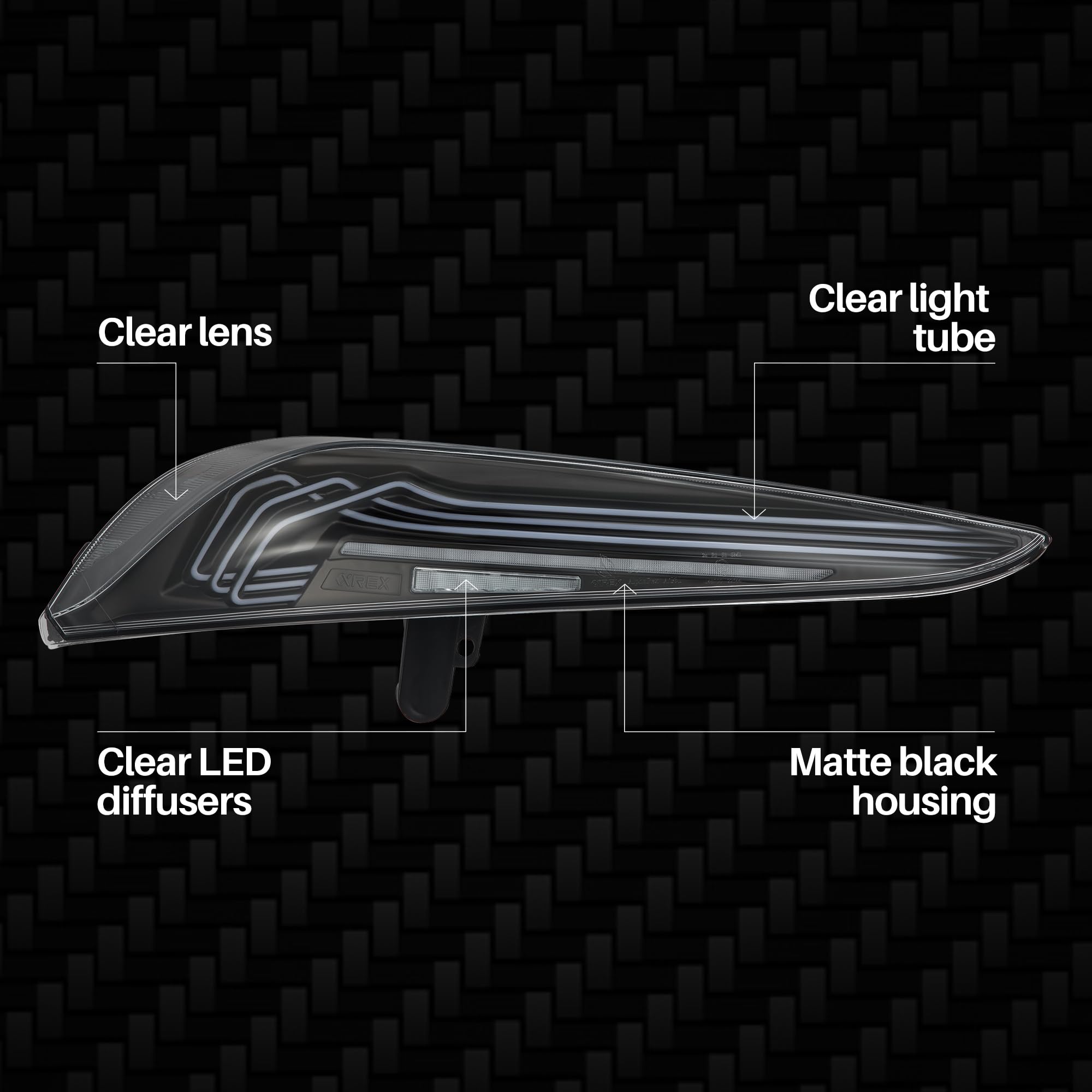 Alpharex LUXX-Series LED Tail Lights Black Compatible With 20-25 Supra CSL Laser Style