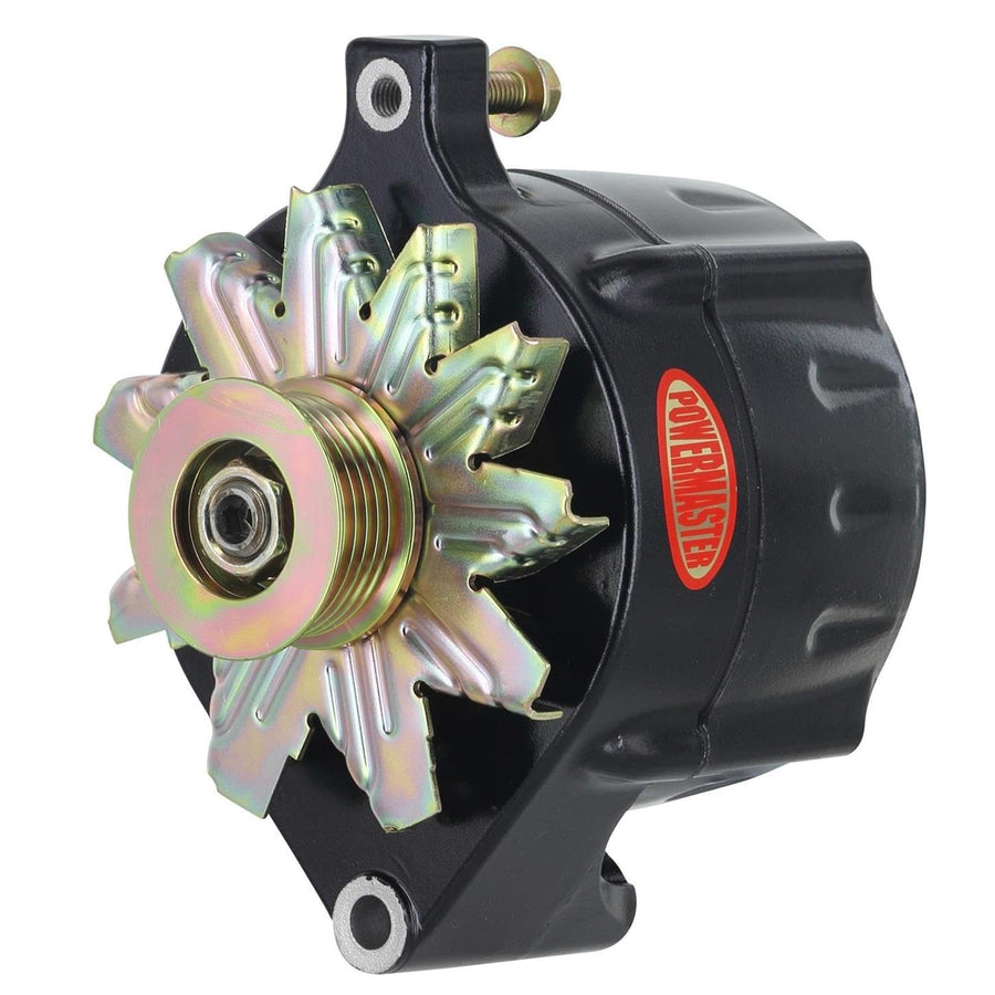 Alt Ford Powermaster Upgrade Black 100A 16 Volt Smooth Look™ 6 grv Pulley 1-Wire