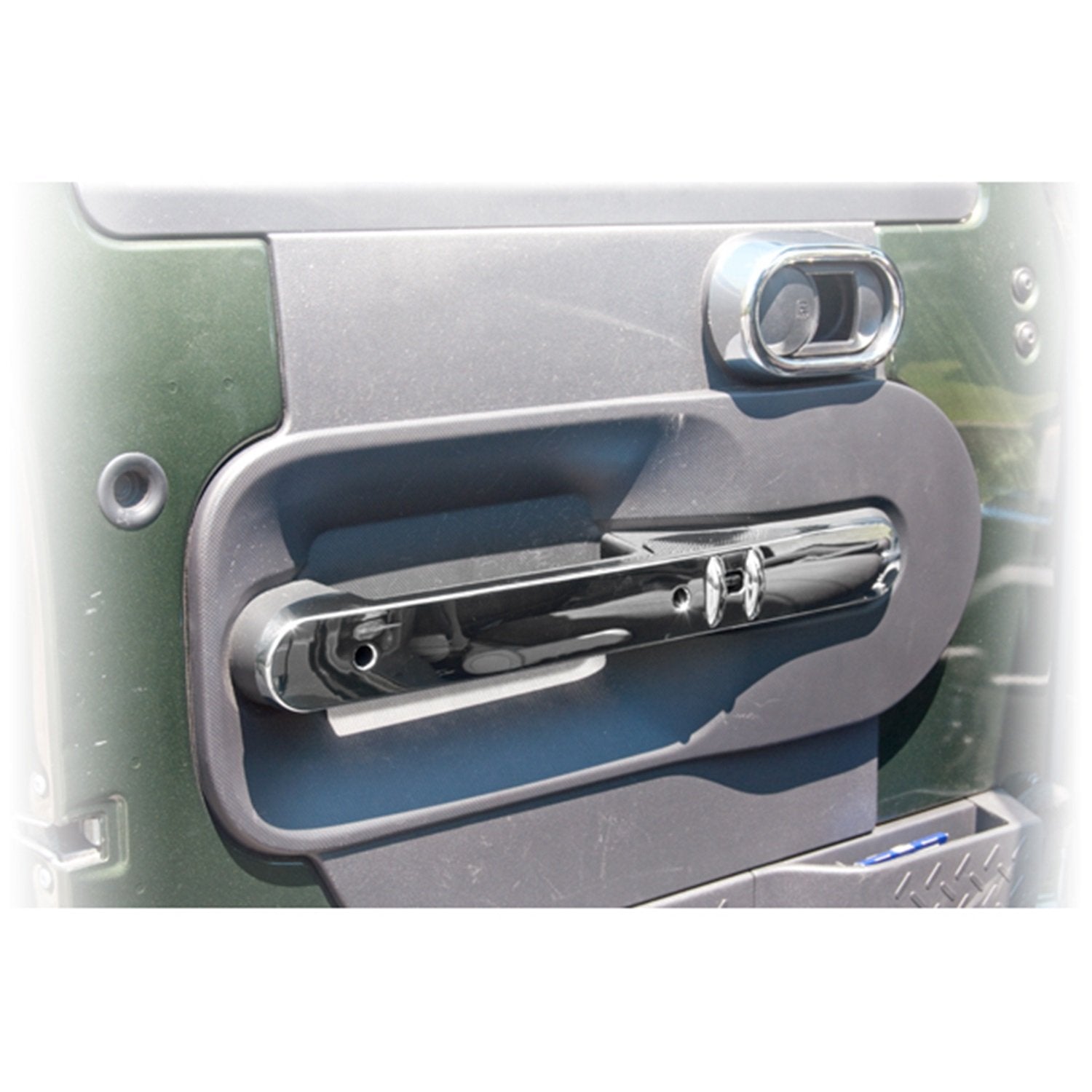 Door Handle Trim, Chrome | Rugged Ridge, Front | 11156.16 | Fits 2007-2010 Jeep Wrangler JK