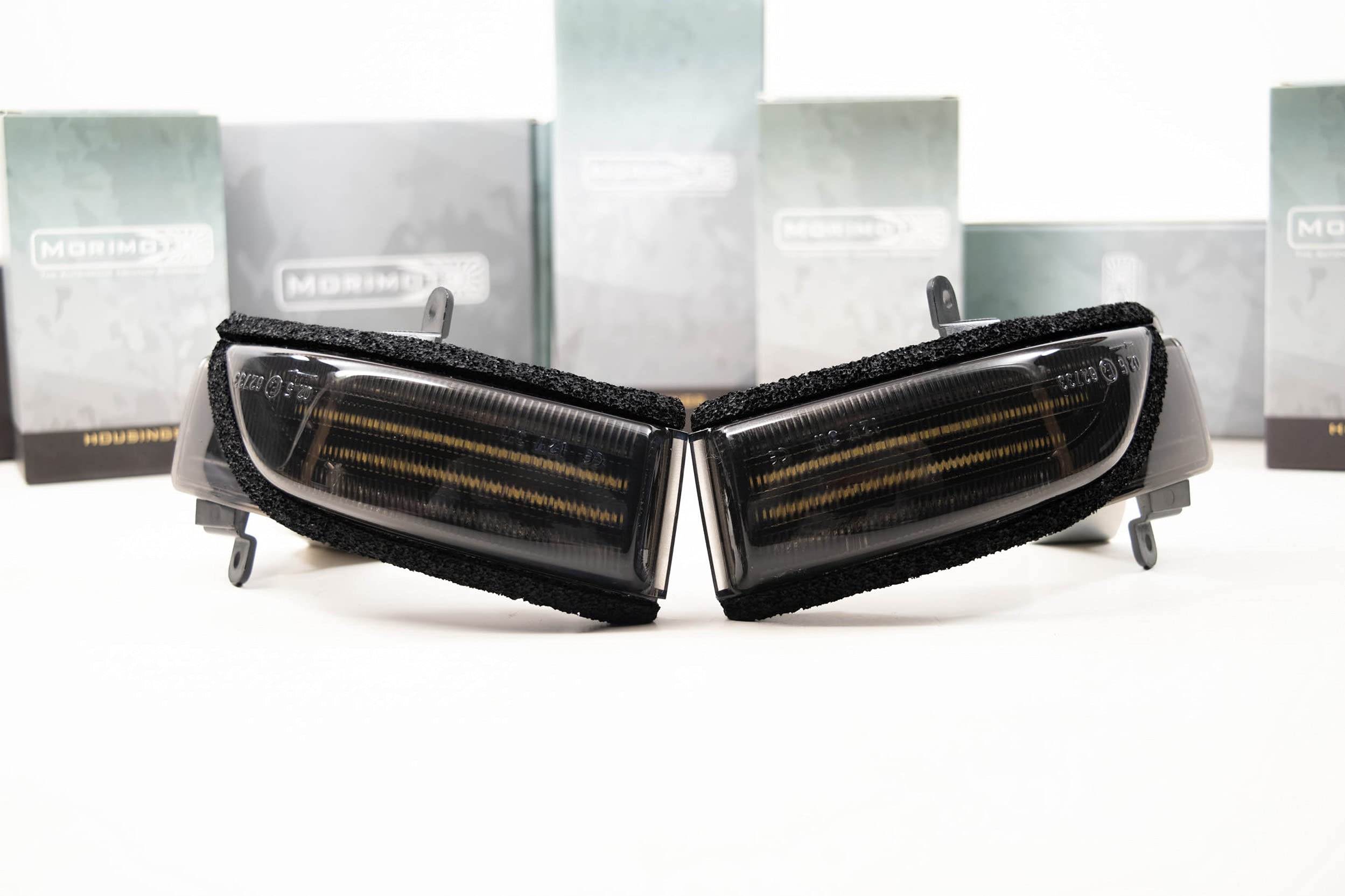 Morimoto XB LED Side Mirror Lights, Housing Smoked, Fits Many Subaru Applications (10-20), Plug and Play Assembly, Easy Install, Front Amber LED Lights (1x LFM48)