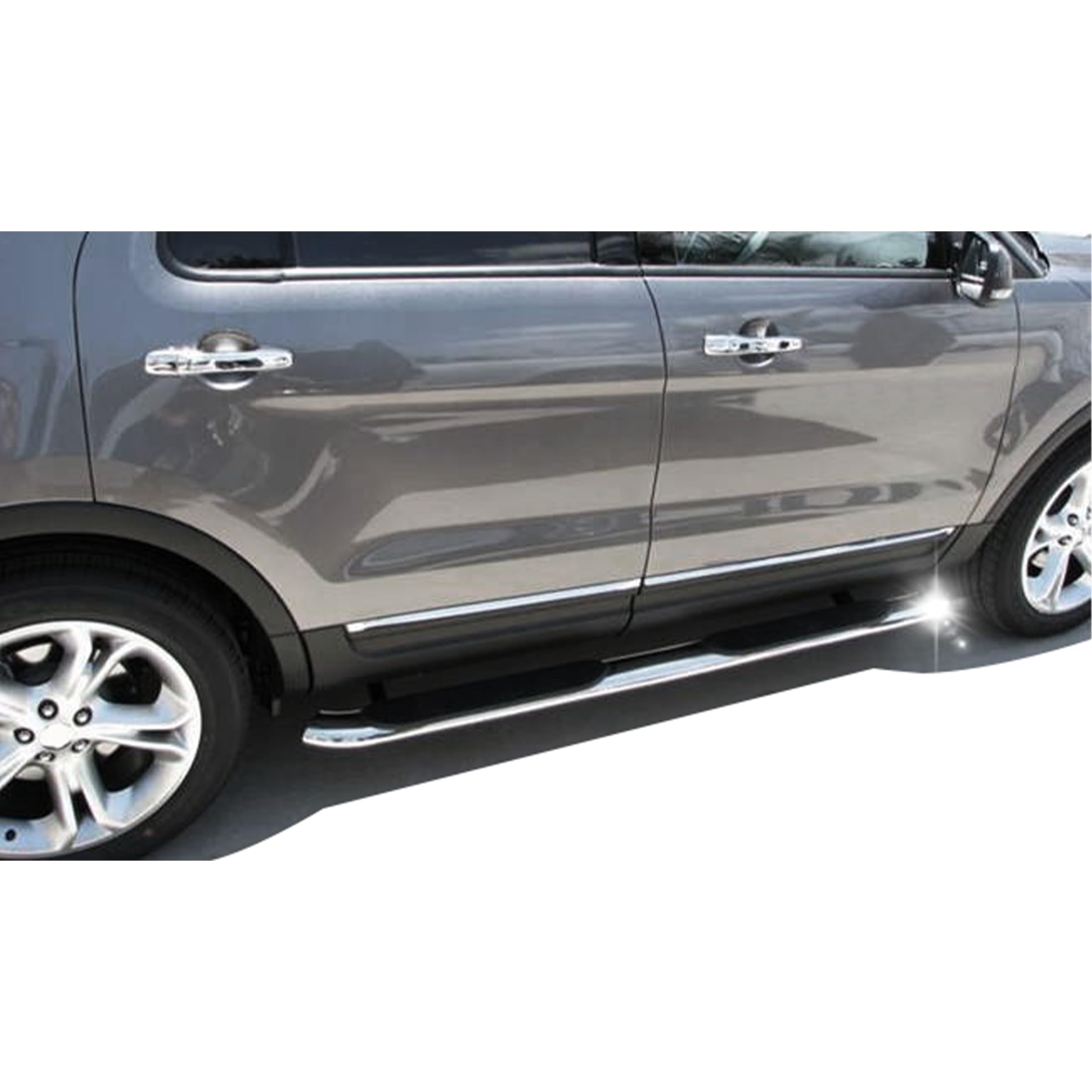 3in Black Horse Side Steps Stainless Steel Compatible with 1999-2004 Nissan Pathfinder-9NE07SS