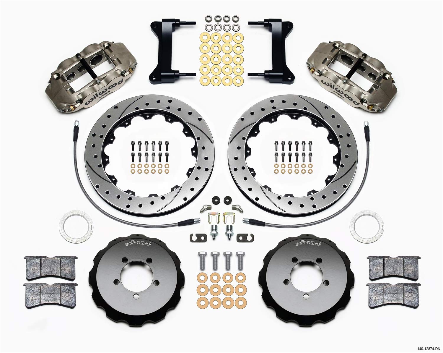 Front Hat Kit FNSL6R, 13.06", Drilled, Nickel