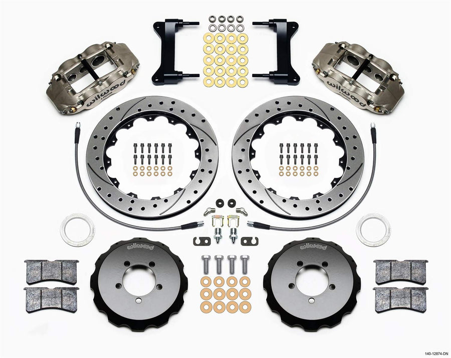 Front Hat Kit FNSL6R, 13.06", Drilled, Nickel