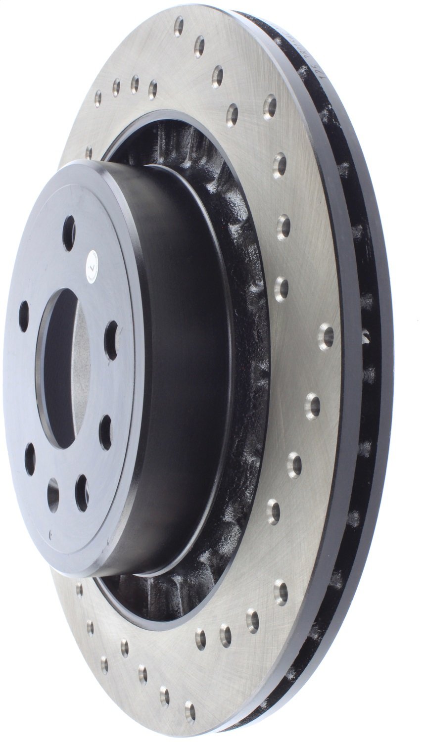 StopTech Sport 128.38015L Cross Drilled Brake Rotor (Rear Left), 1 Pack