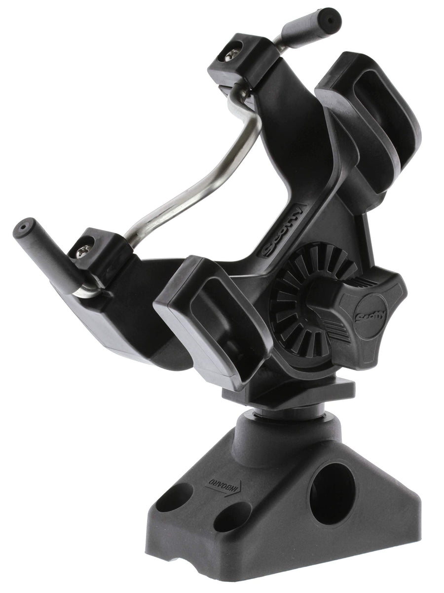 Scotty Universal Rod Holder 290 R-5 with 0241 Side/Deck Mount - Black