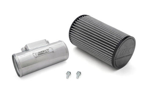 HPS 3" Polished Aluminum MAF Sensor Housing with HPS-4337 Cone Air Filter Compatible for Lexus Toyota 2JZ 1MZ 1UZ Engine, MAFT-1605
