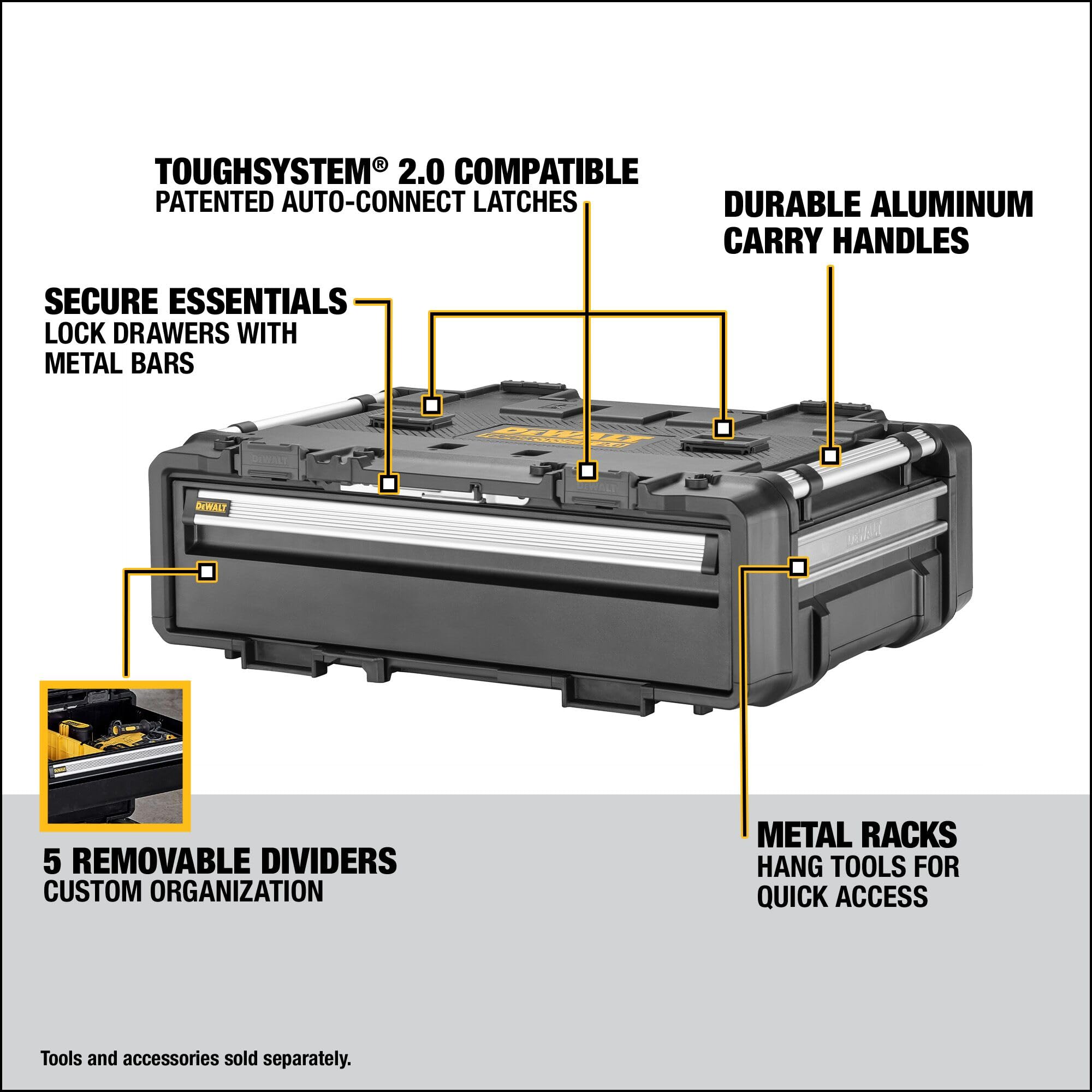 TOUGHSYSTEM 2.0 DEWALT DXL Deep Drawer unit (DWST08510)