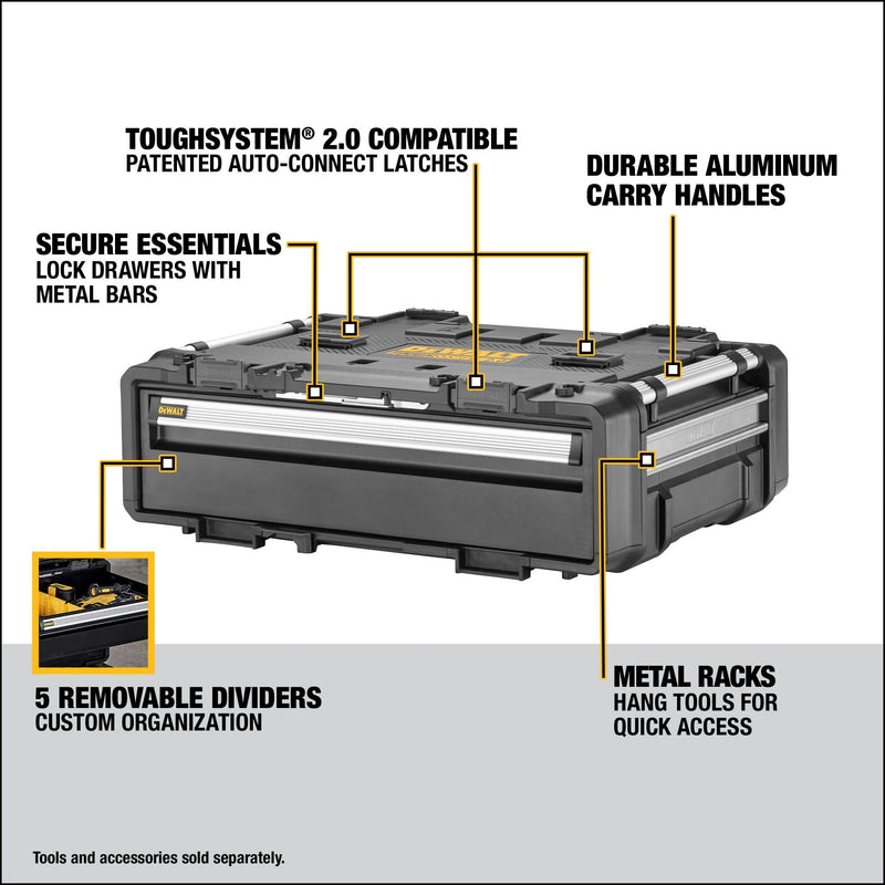 TOUGHSYSTEM 2.0 DEWALT DXL Deep Drawer unit (DWST08510)