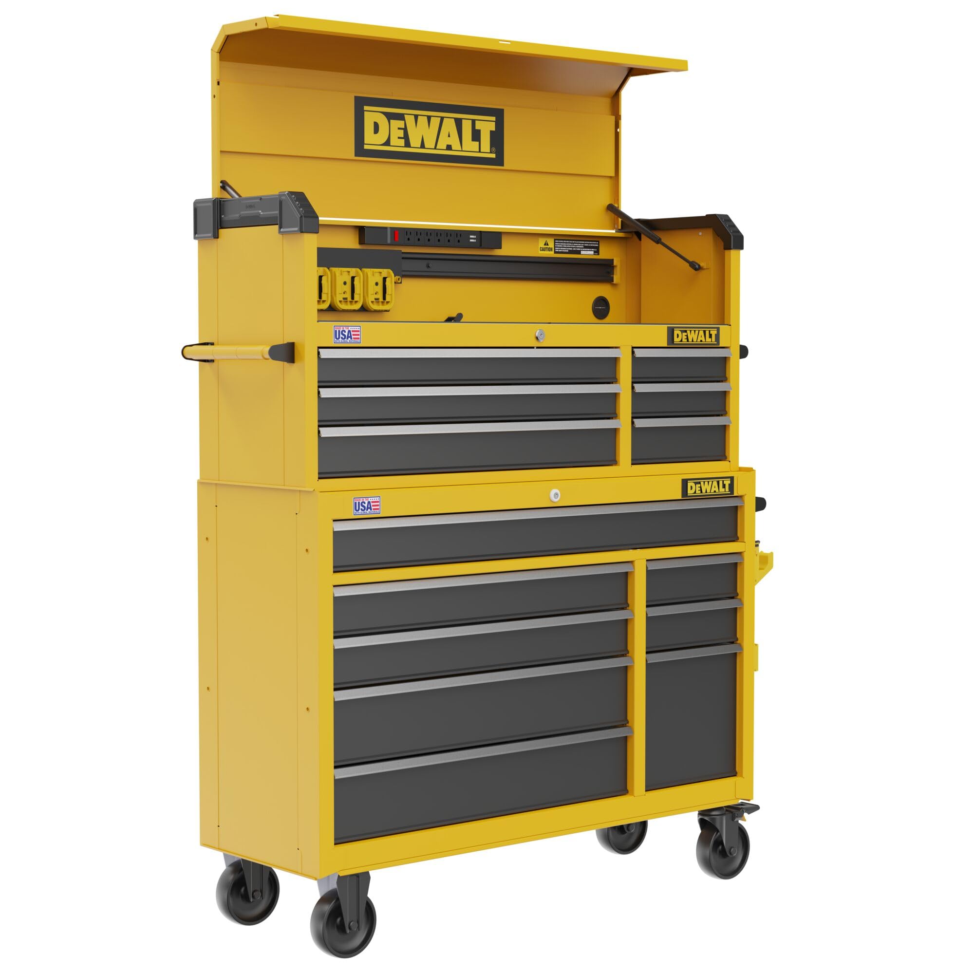 DEWALT 52 Inch Tool Chest with 6 Drawers, 100lb Drawer Capacity, DEWALT Workshop Storage System Compatible (DWST52071)