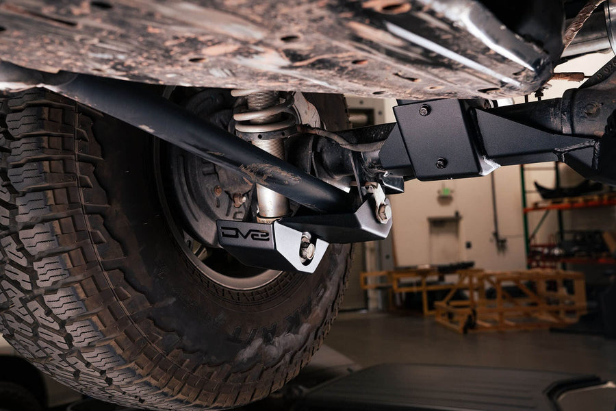 Rear Shock Guard Skid Plates DV8 Offroad for 2021-2025 Ford Bronco | Compatible with Various Shocks | Off-Road Shock Protection | Quick & Easy Installation