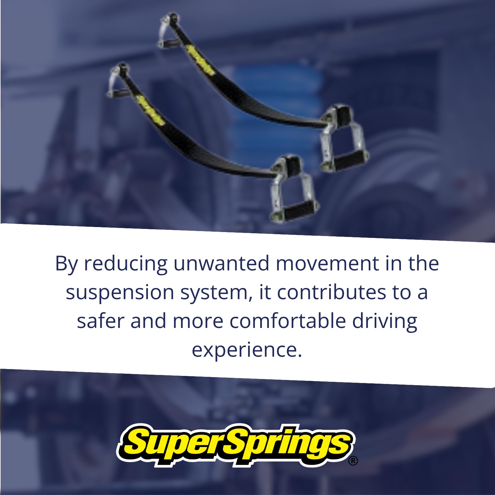 SuperSprings for GMC|Chevrolet Express|Savana 2500|3500, Ford E-250, Nissan NV 2500|3500, Black, SSA12