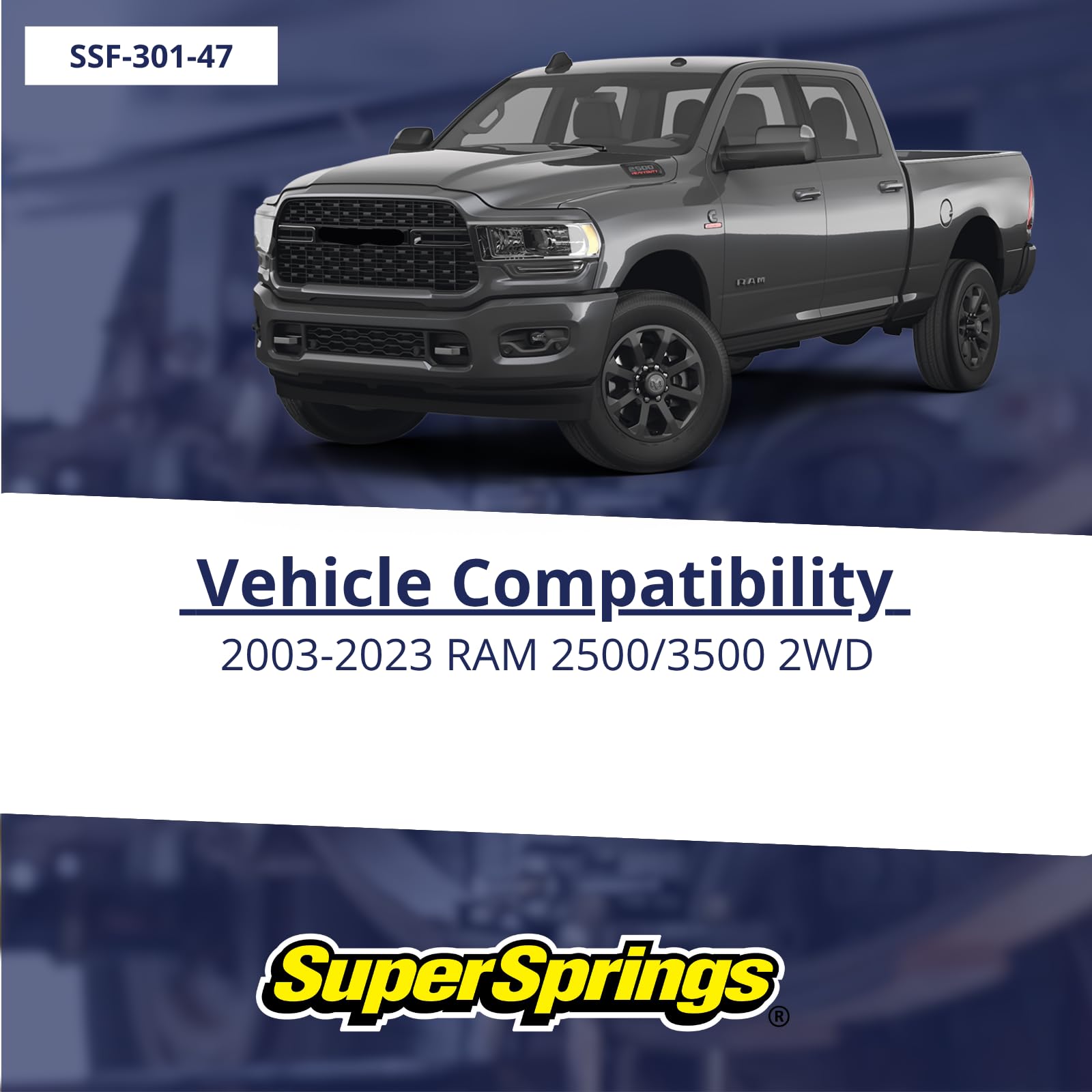 SumoSprings Front for Dodge RAM 2500|3500, Black | SuperSprings SSF-301-47
