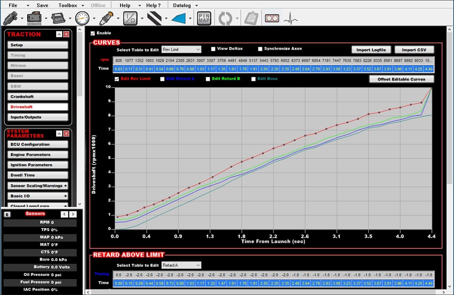 EFI Holley 555-100 Time-Based Traction Management